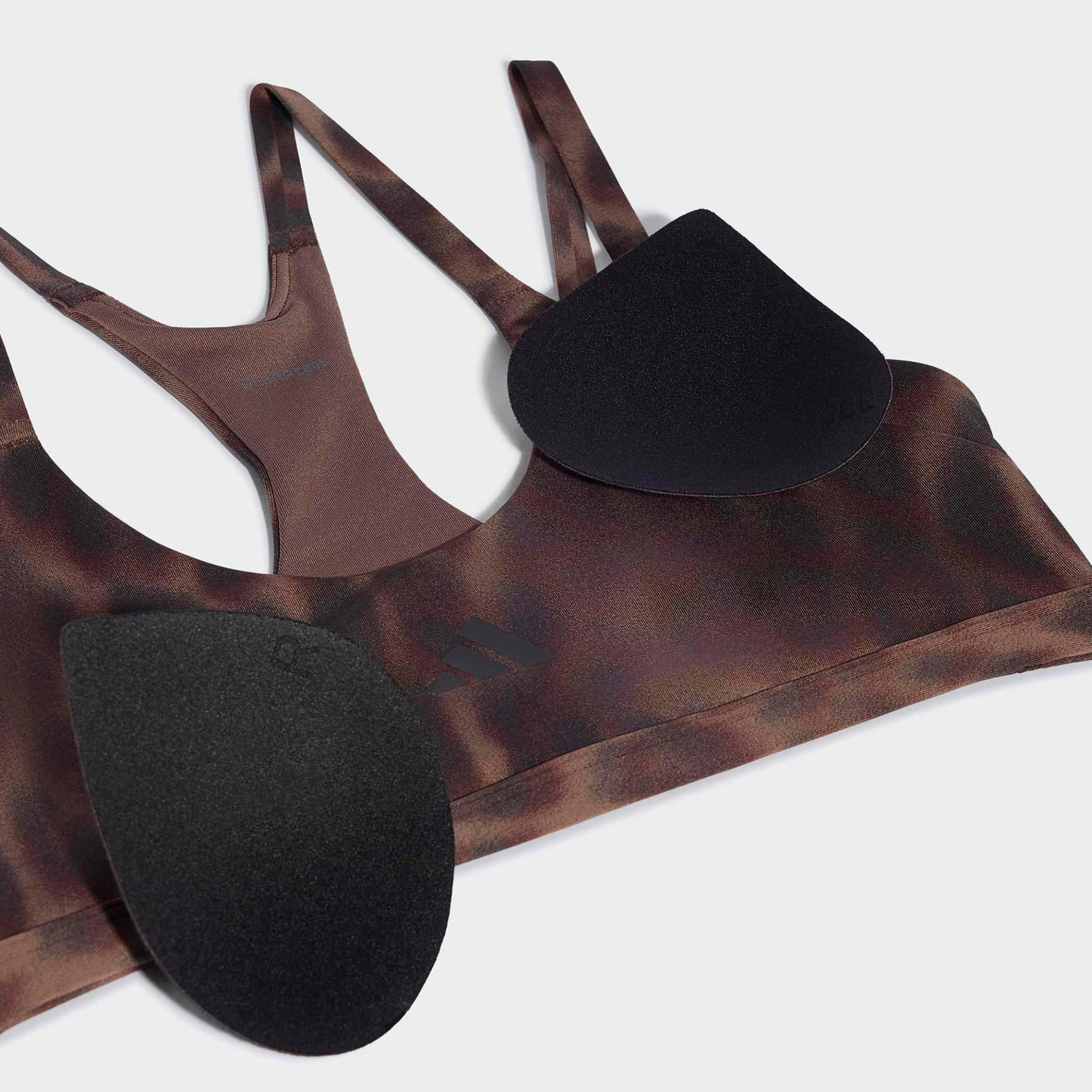 adidas Optime Leopar Kadın Kahverengi Bra