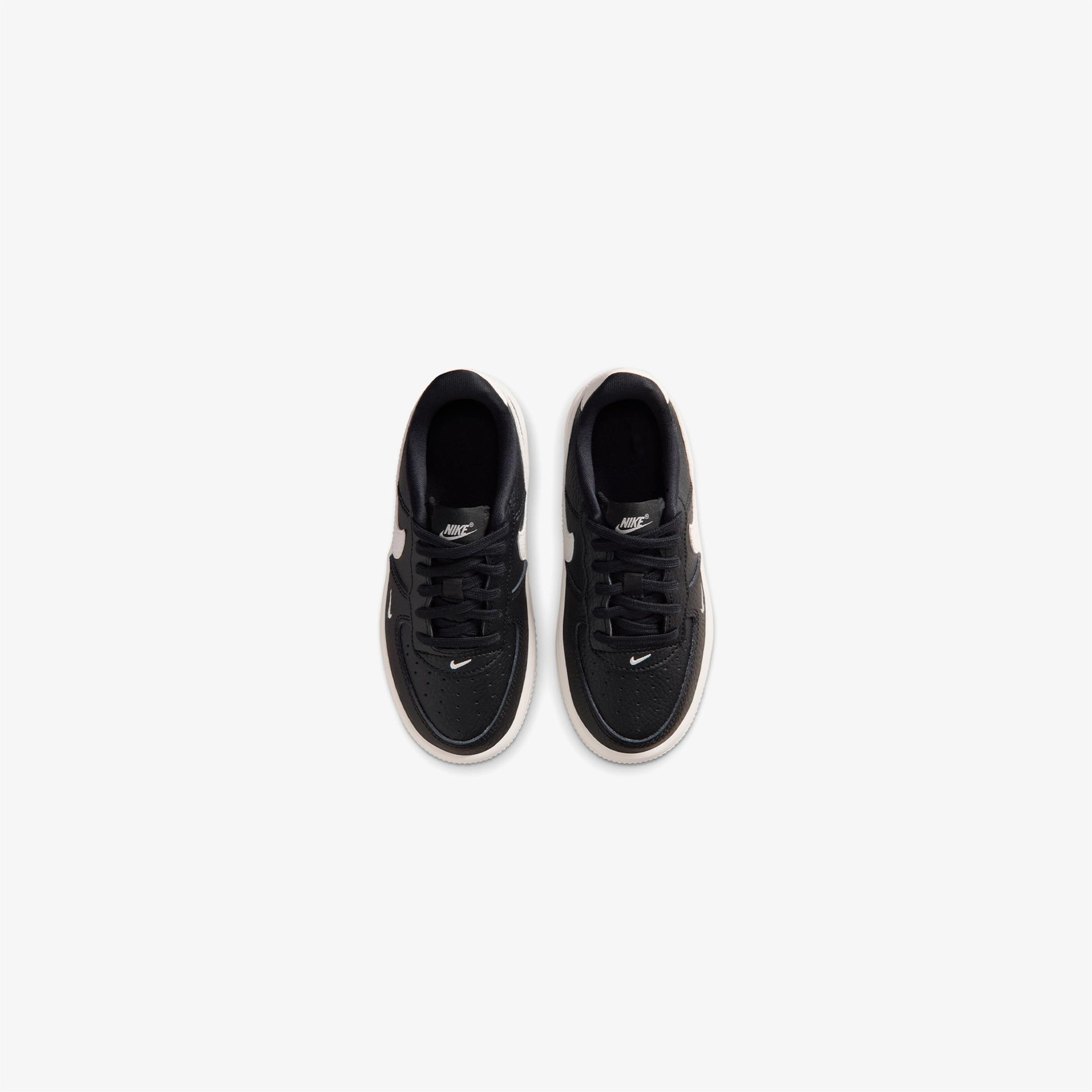 Nike Force 1 Low Lace Çocuk Siyah Spor Ayakkabı