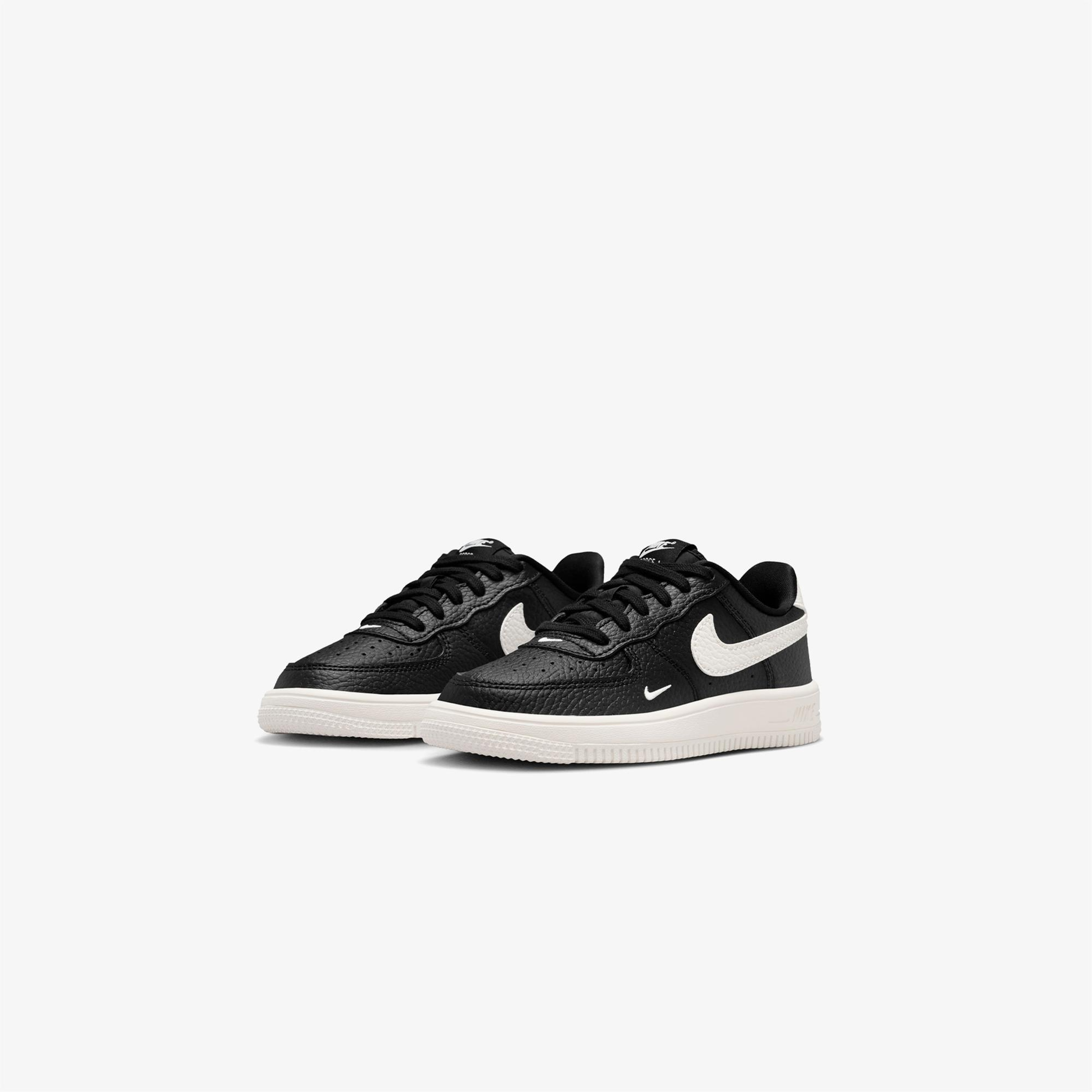 Nike Force 1 Low Lace Çocuk Siyah Spor Ayakkabı