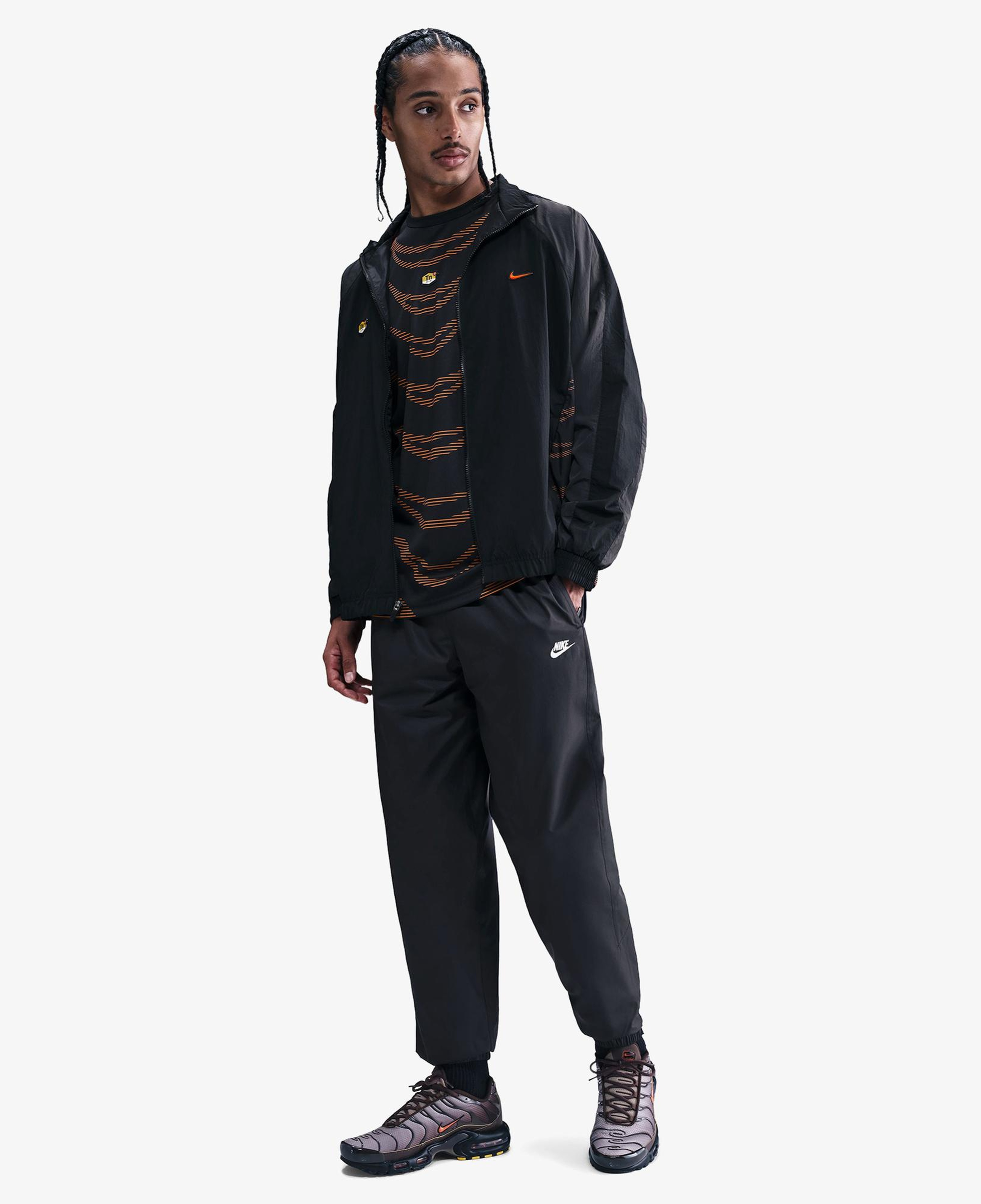 Nike Windrunner Erkek Siyah Eşofman Altı