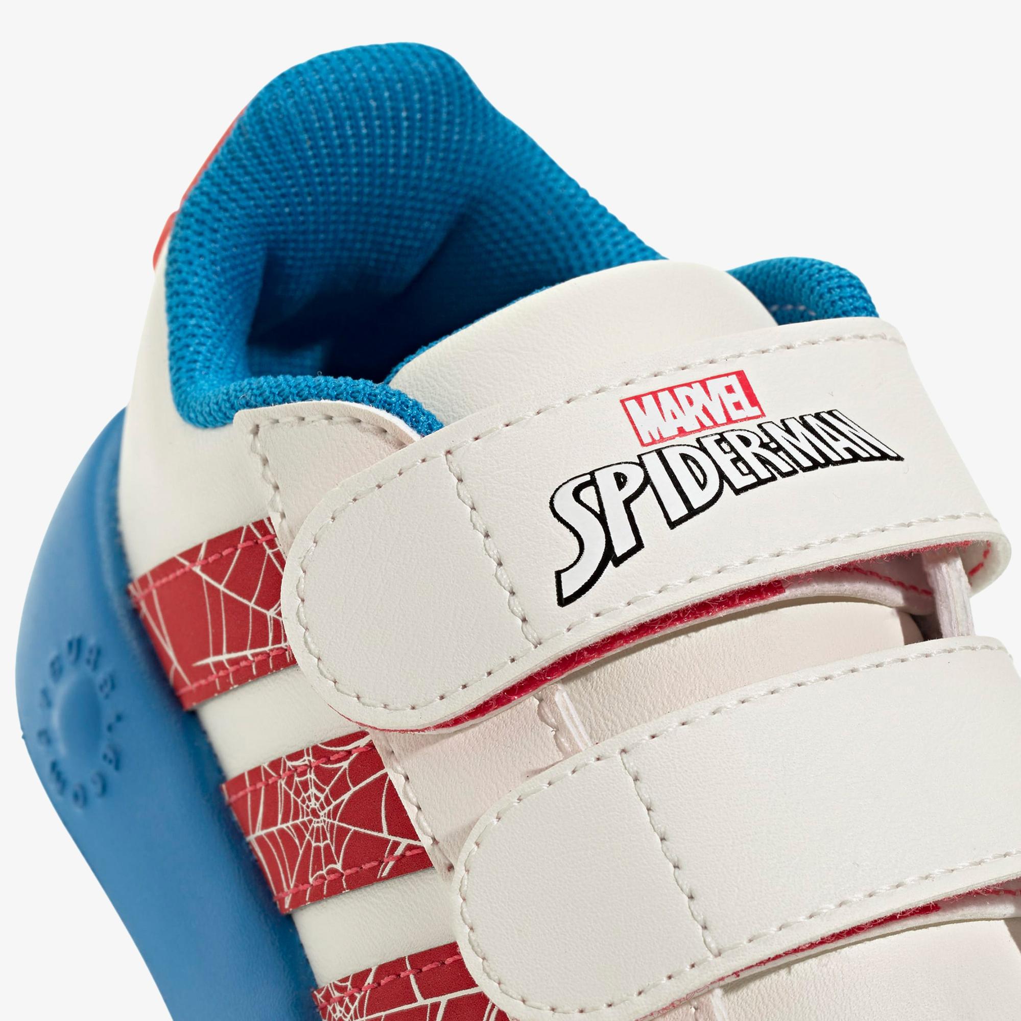 adidas Grand Court Spider-Man Çocuk Beyaz Sneaker