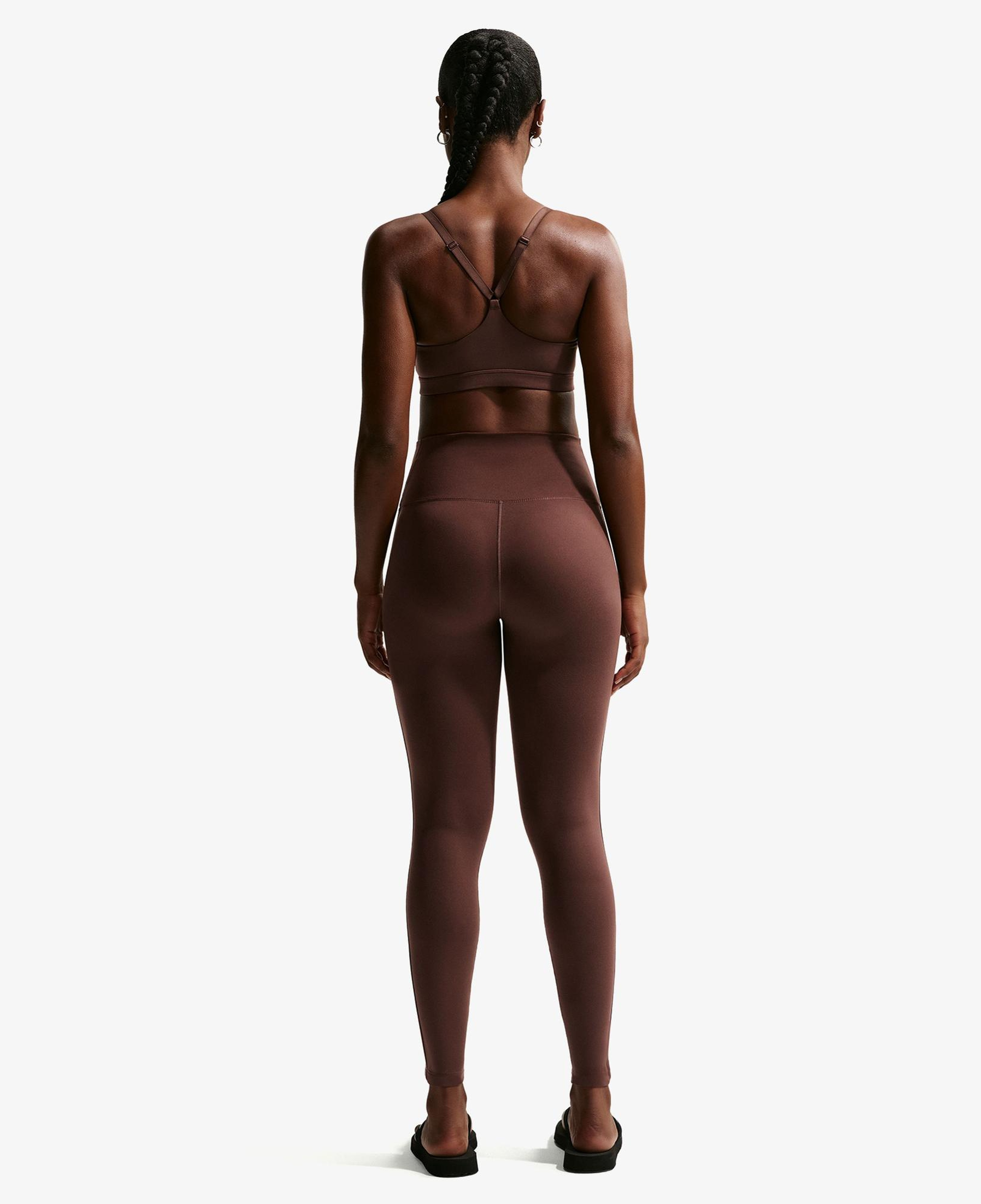 Nike Dri-Fit One Yüksek Belli Kadın Kahverengi Tayt