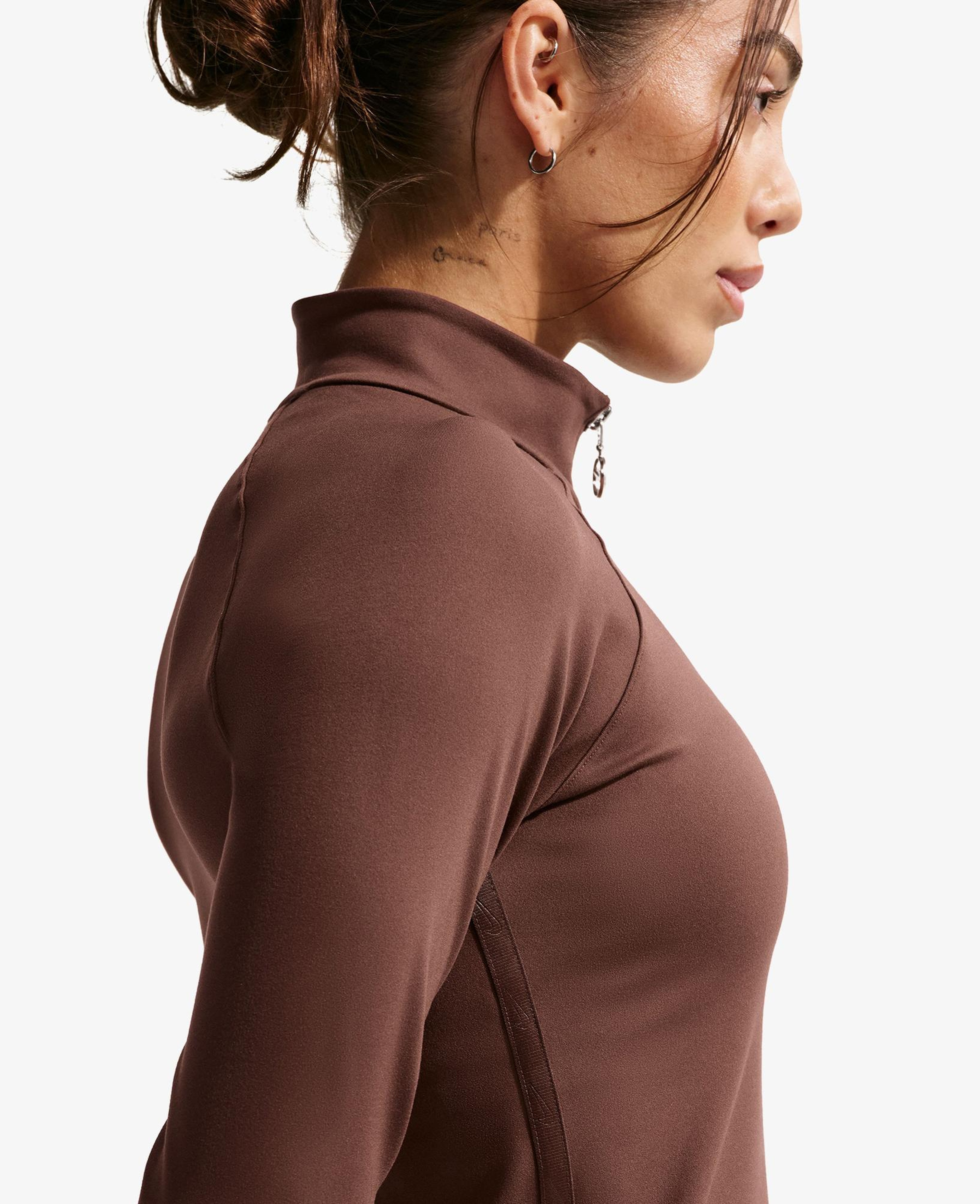 Nike Fitted Kadın Kahverengi Sweatshirt