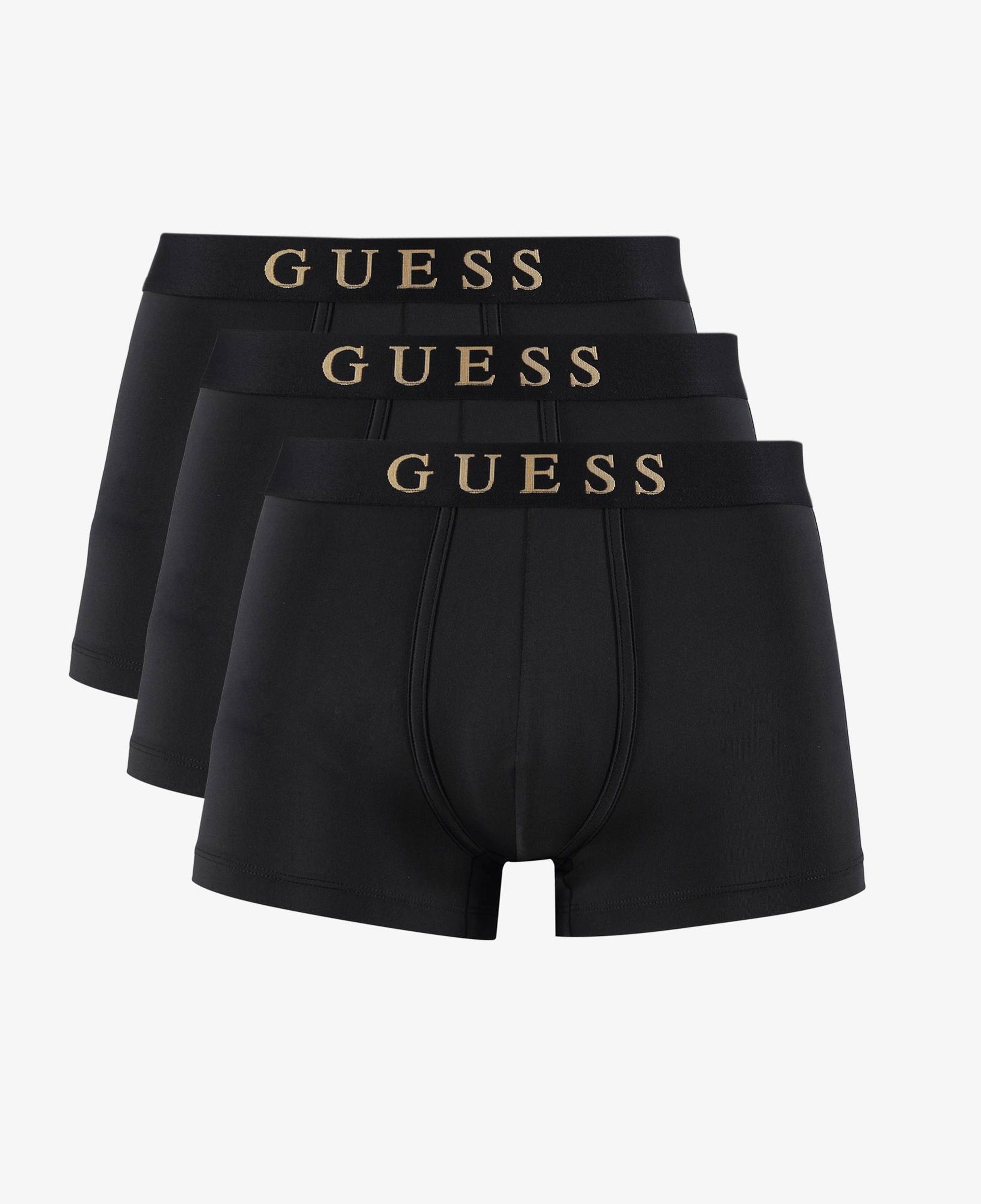 Guess Microfiber 3'lü Erkek Siyah Boxer