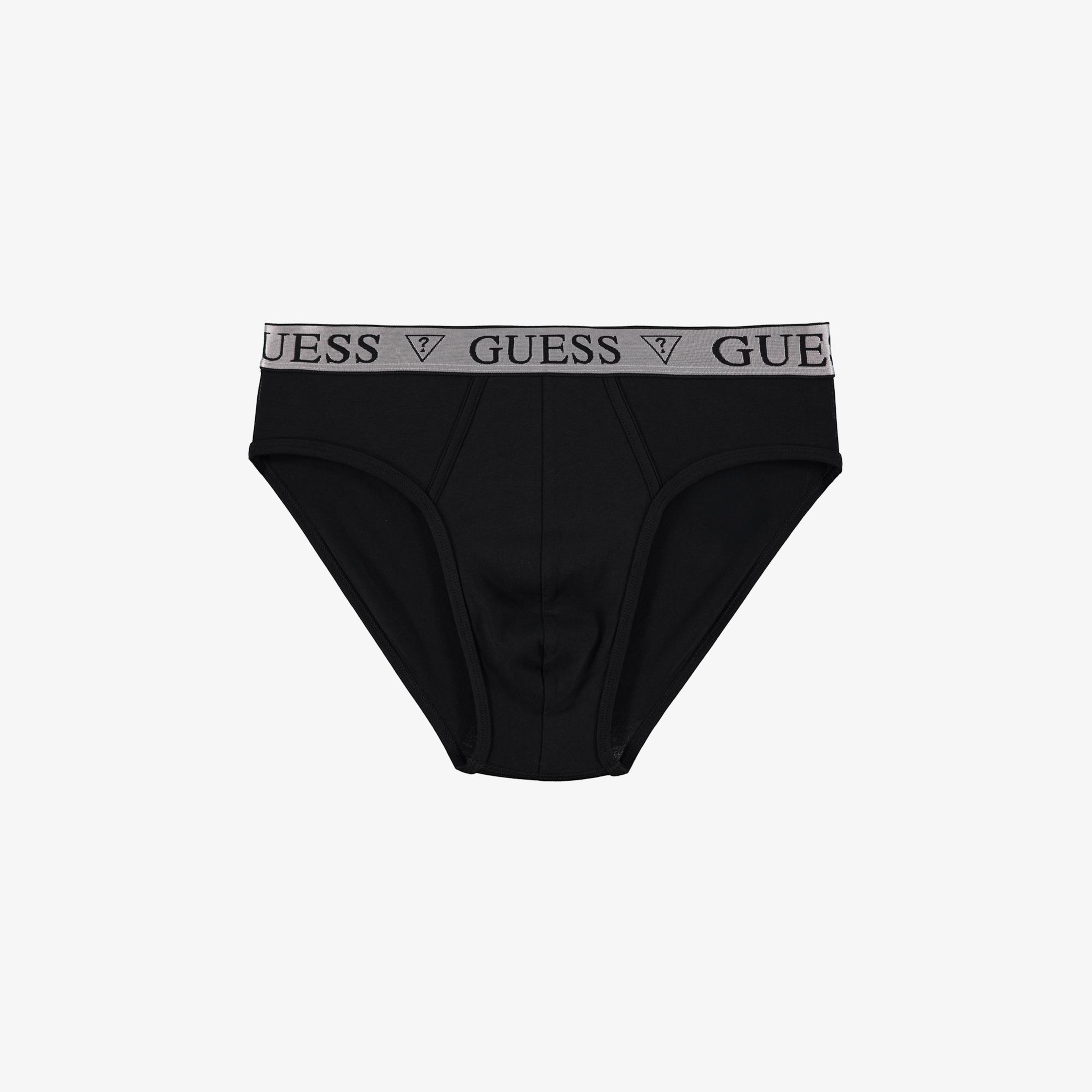 Guess Brief 3'lü Erkek Siyah Slip