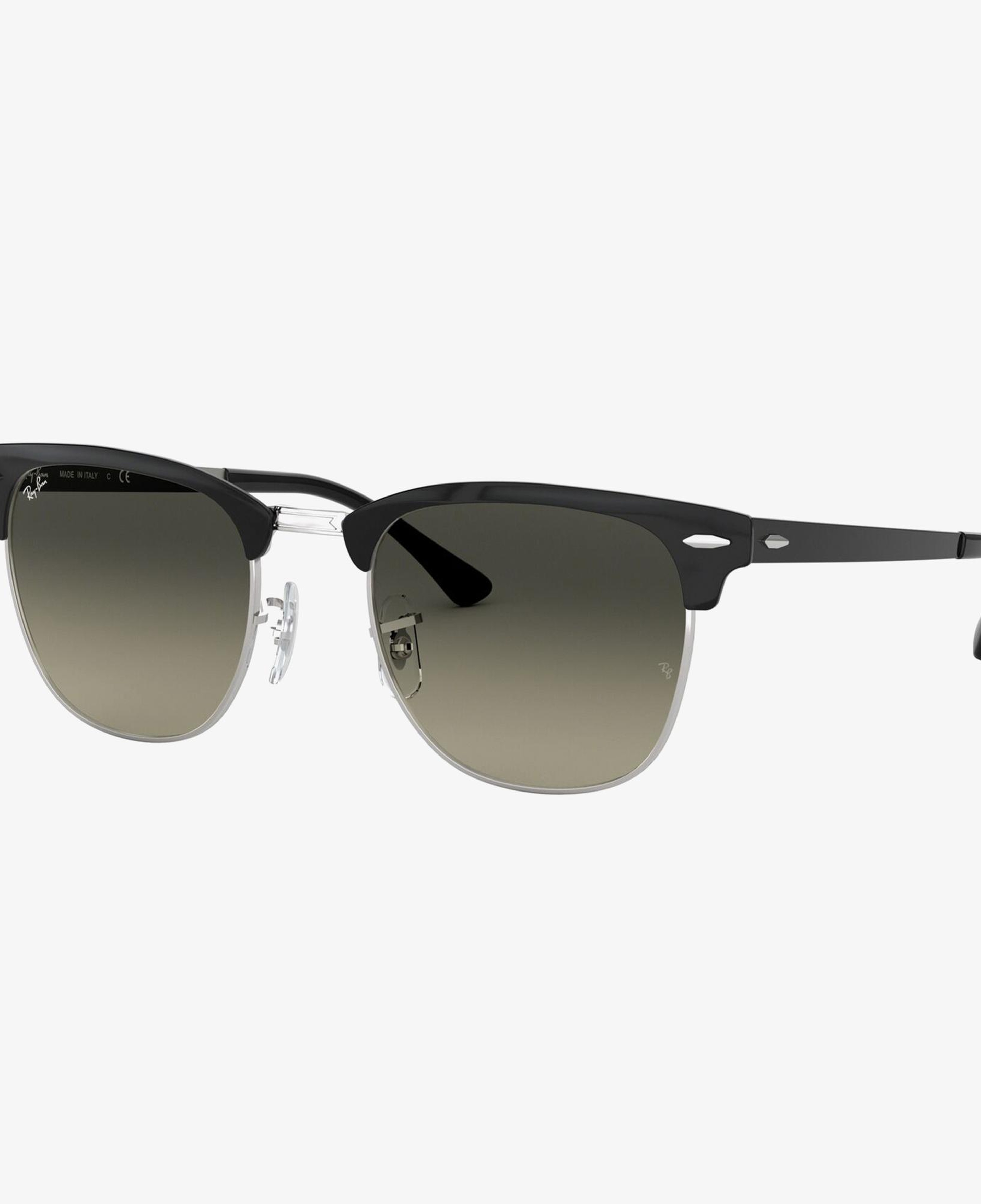 RAY-BAN 0RB3716 Clubmaster Metal Unisex Silver Siyah Güneş Gözlüğü