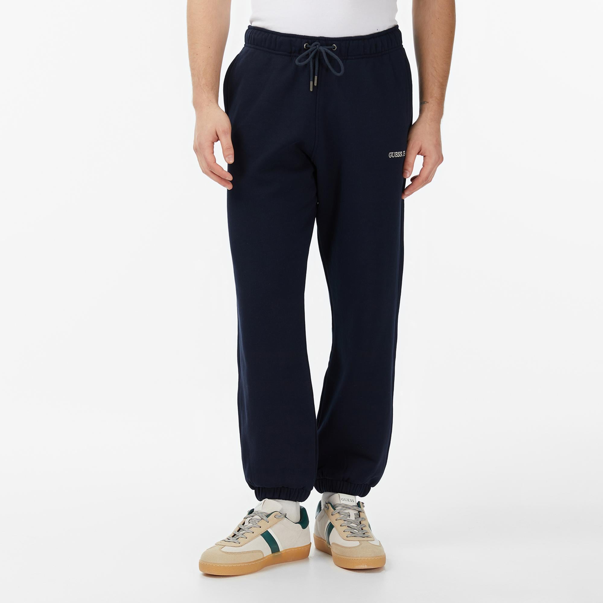 Guess Jeans Terry Regular Fit Erkek Lacivert Pantolon