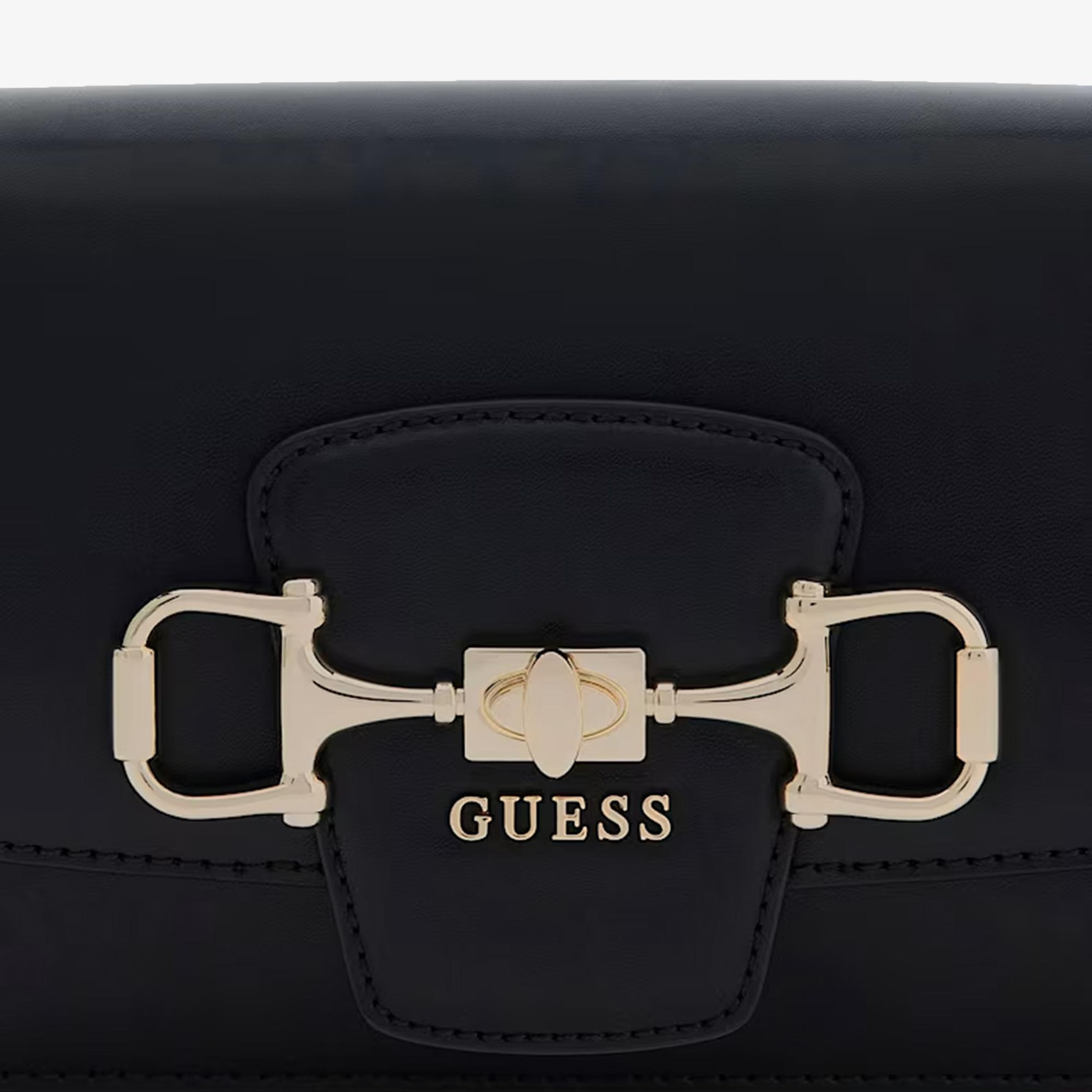 Guess Janie Logo Kadın Antrasit El Çantası