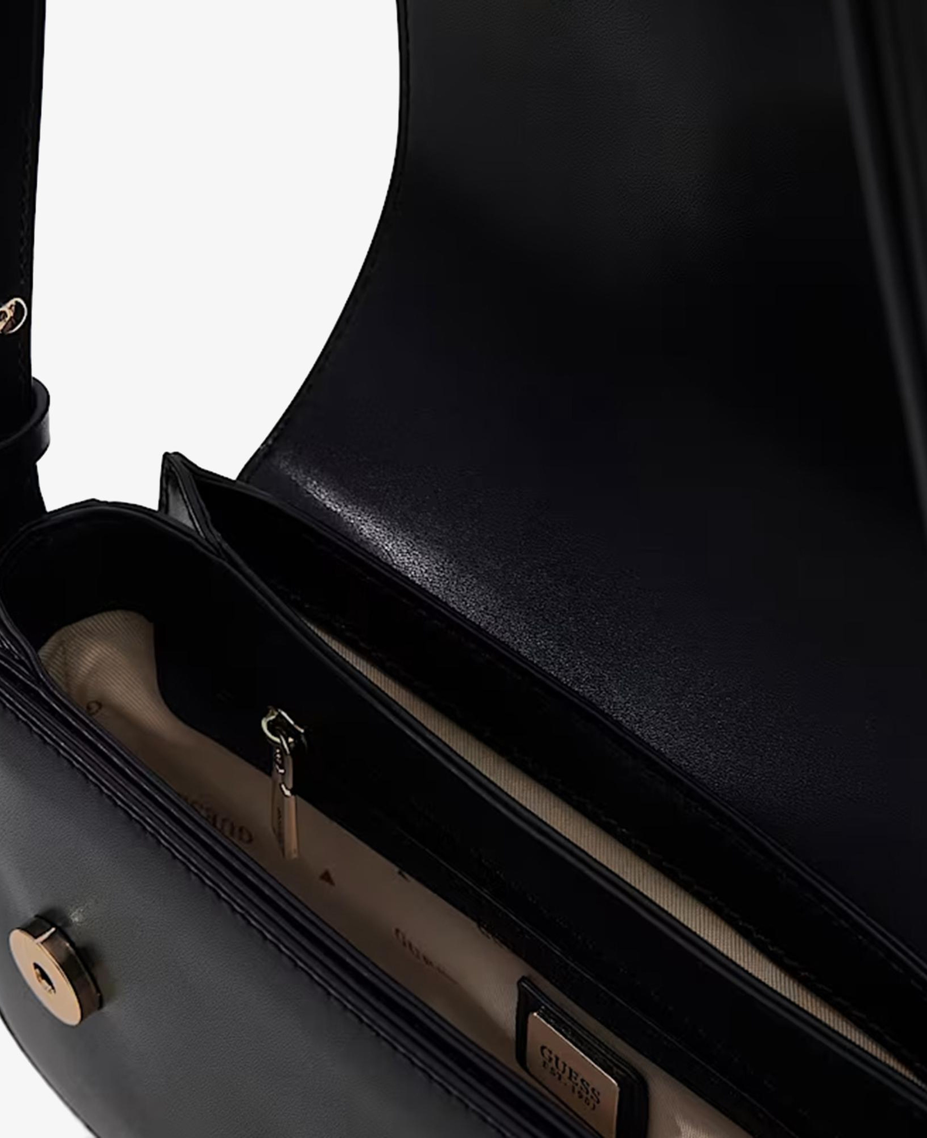 Guess Janie Logo Kadın Antrasit El Çantası