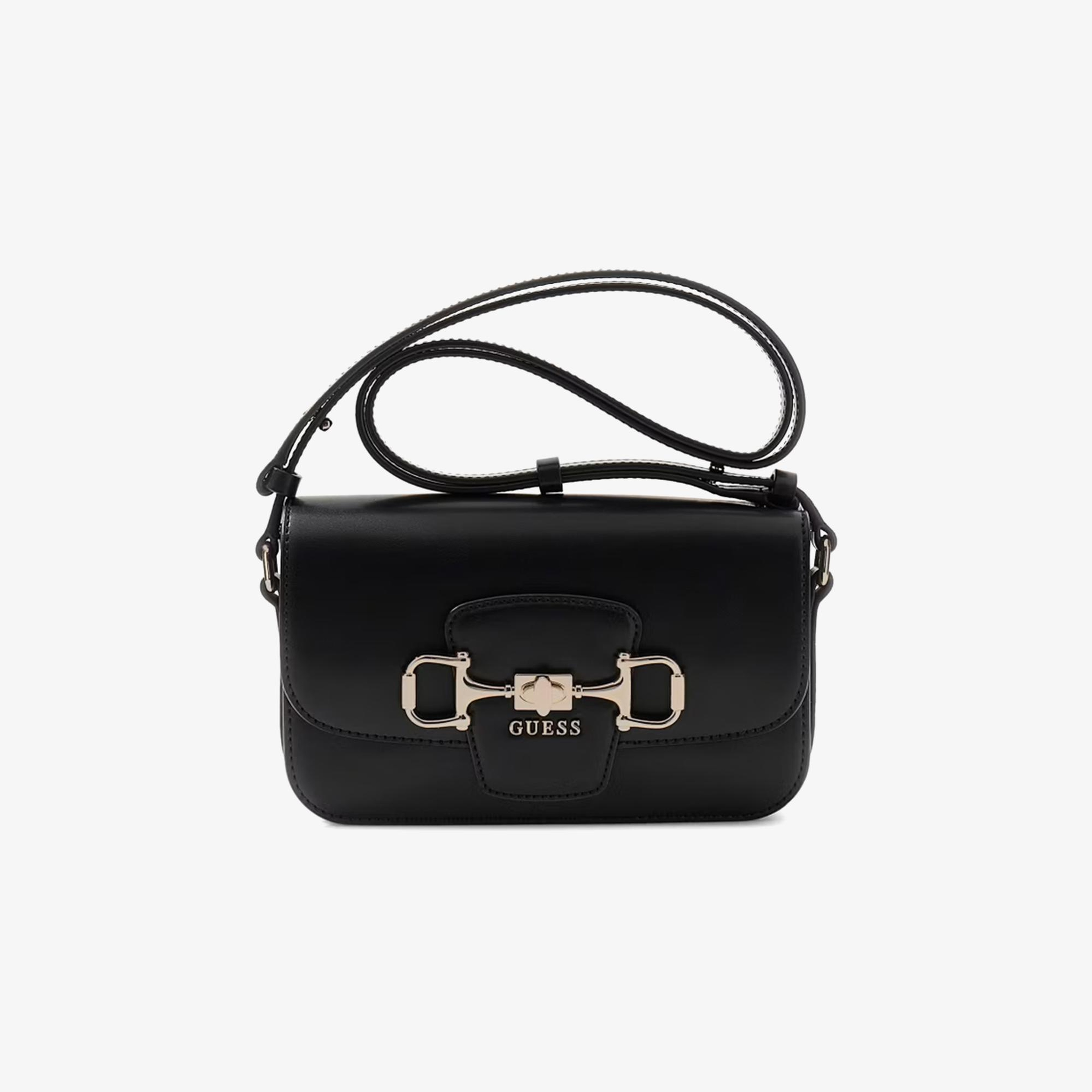 Guess Janie Logo Kadın Antrasit El Çantası