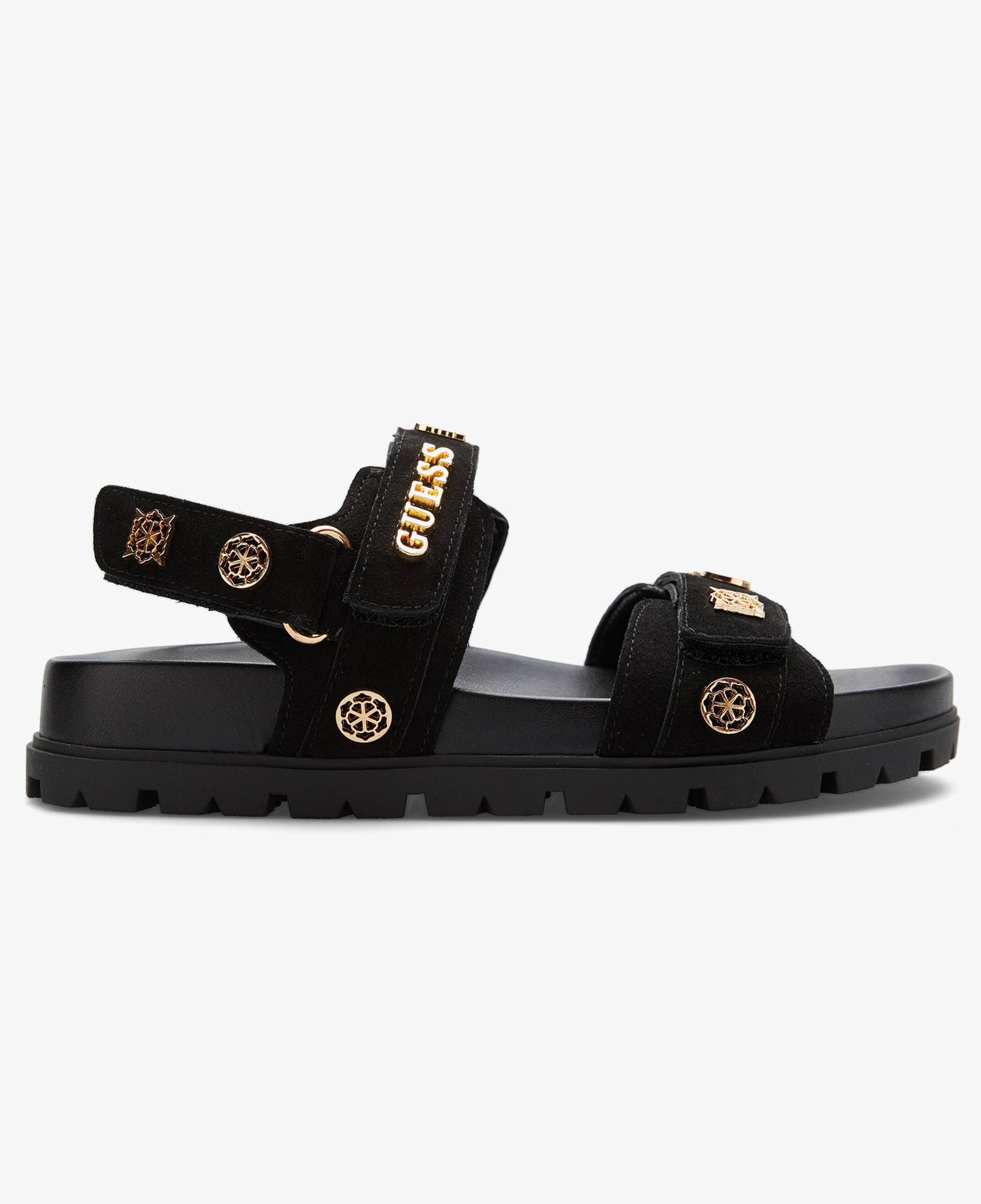 Guess Florizi Deri Kadın Siyah Sandalet