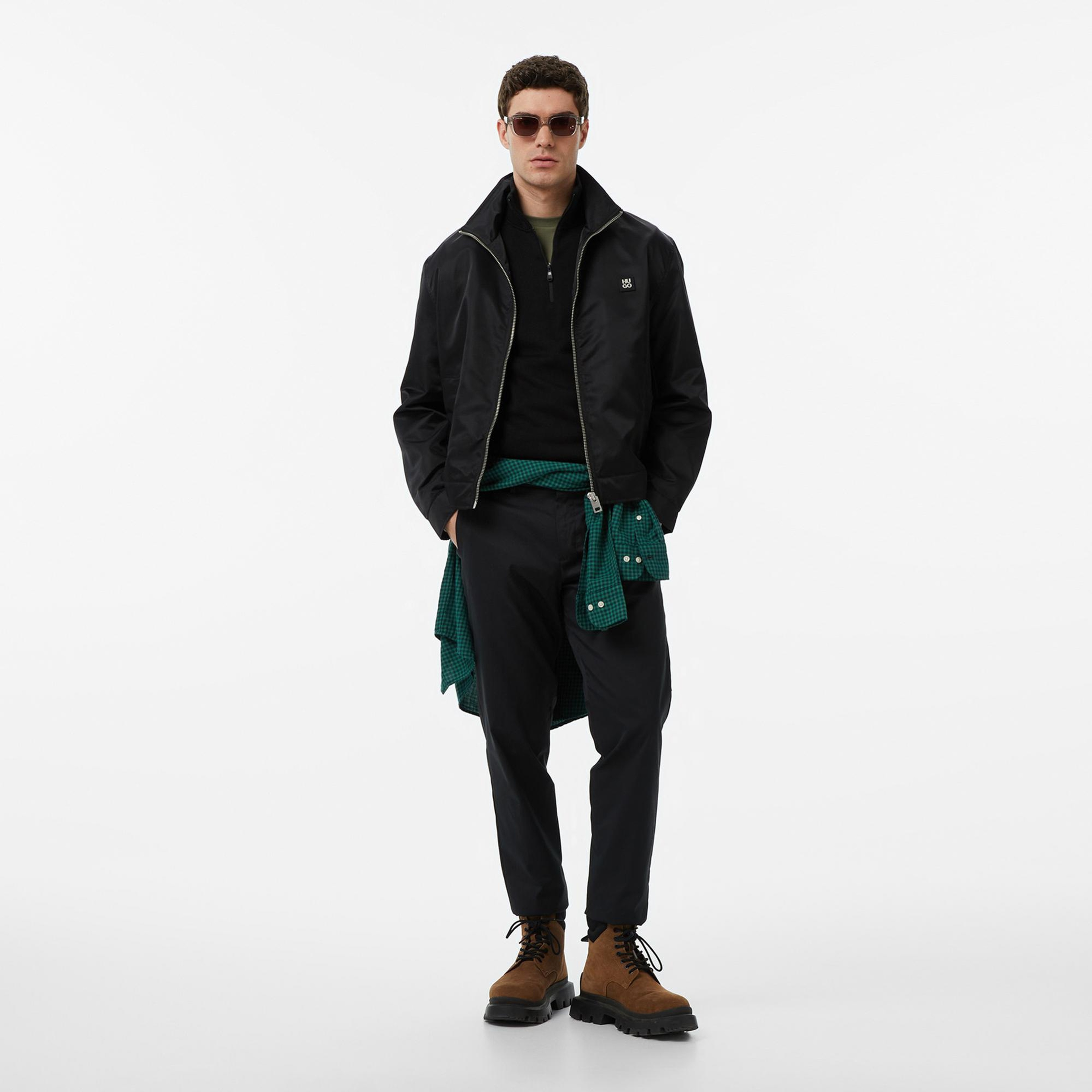 Hugo Bapona Erkek Siyah Mont