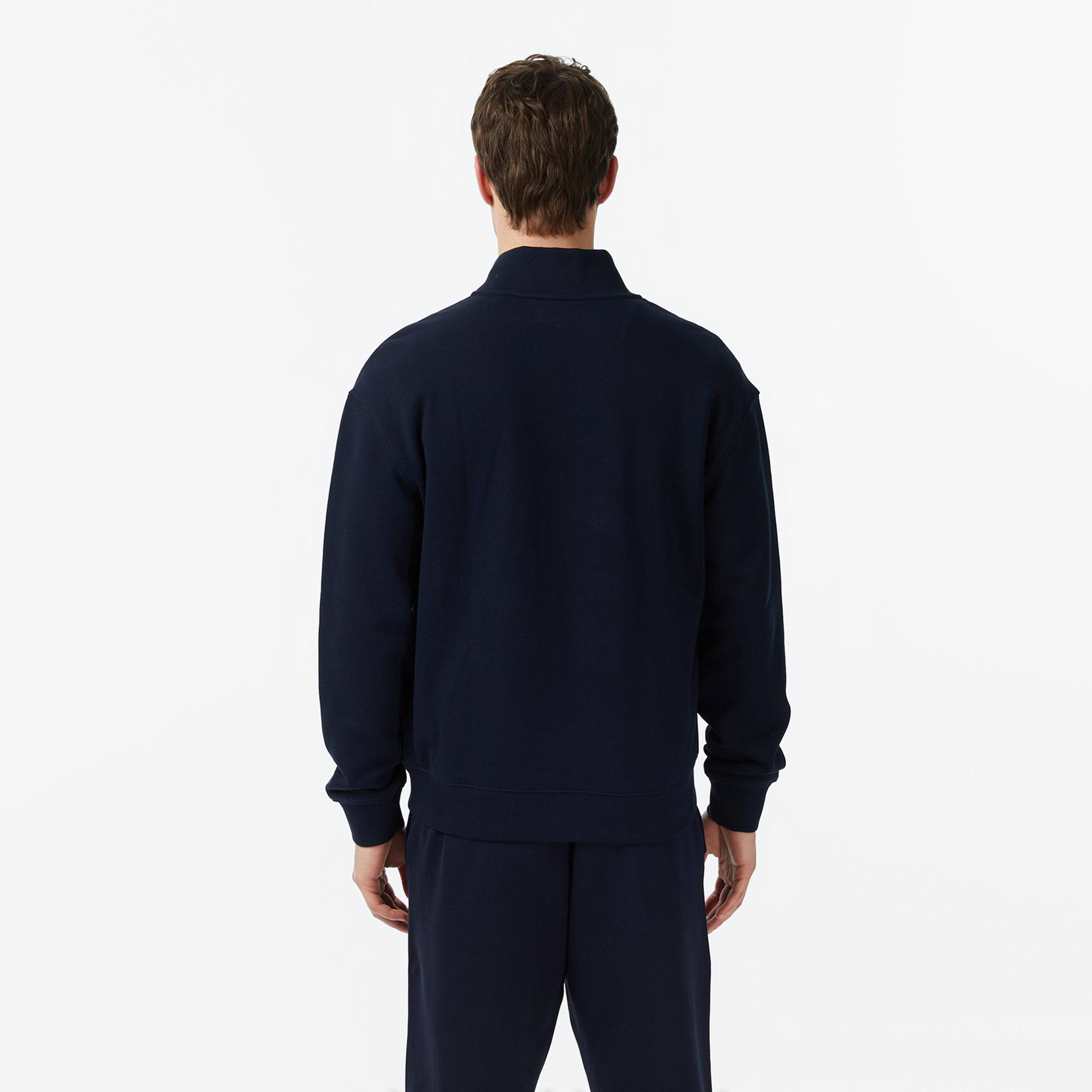 Guess Jeans Iconic Erkek Lacivert Sweatshirt