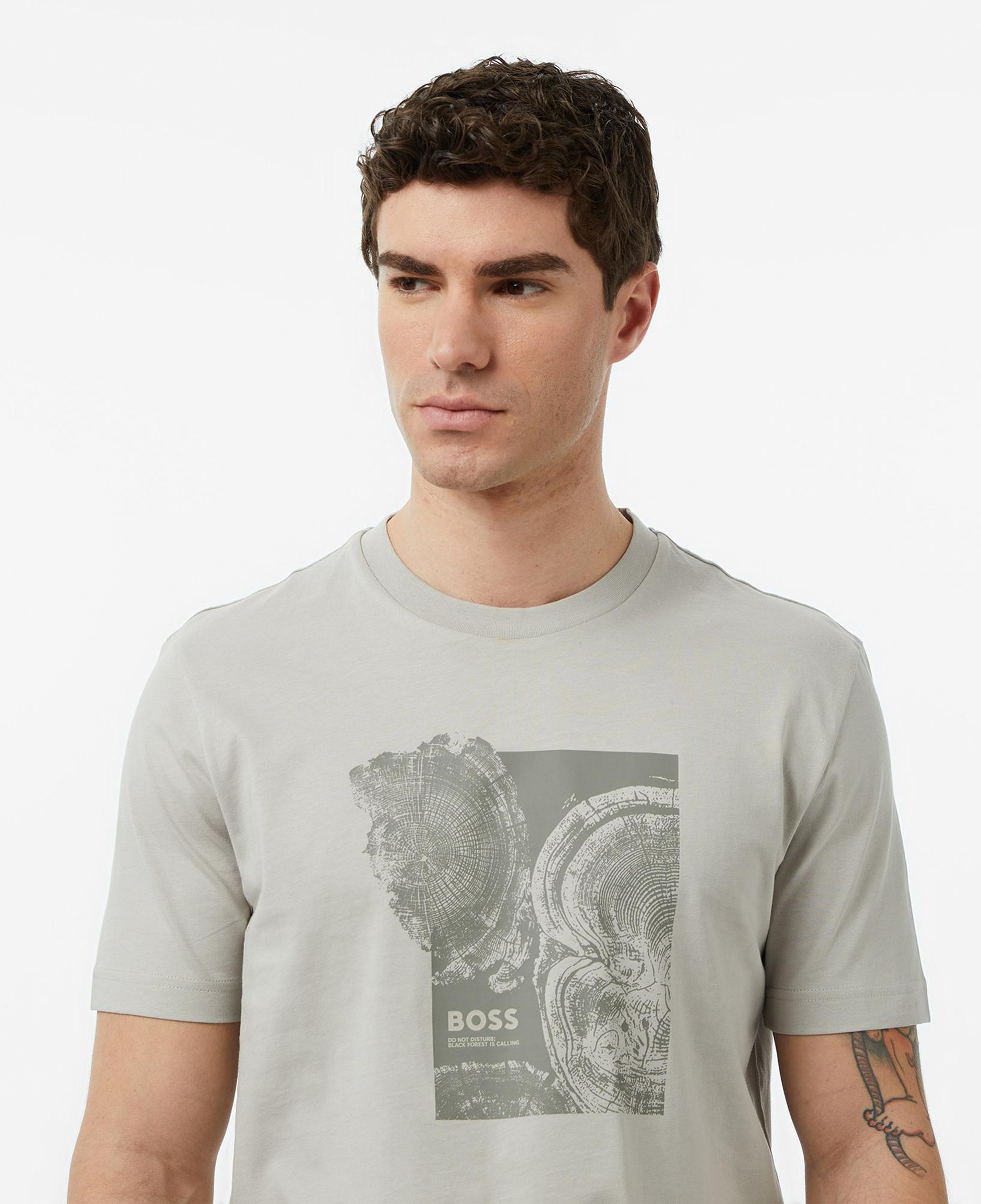 Boss Imprint Erkek Gri T-Shirt