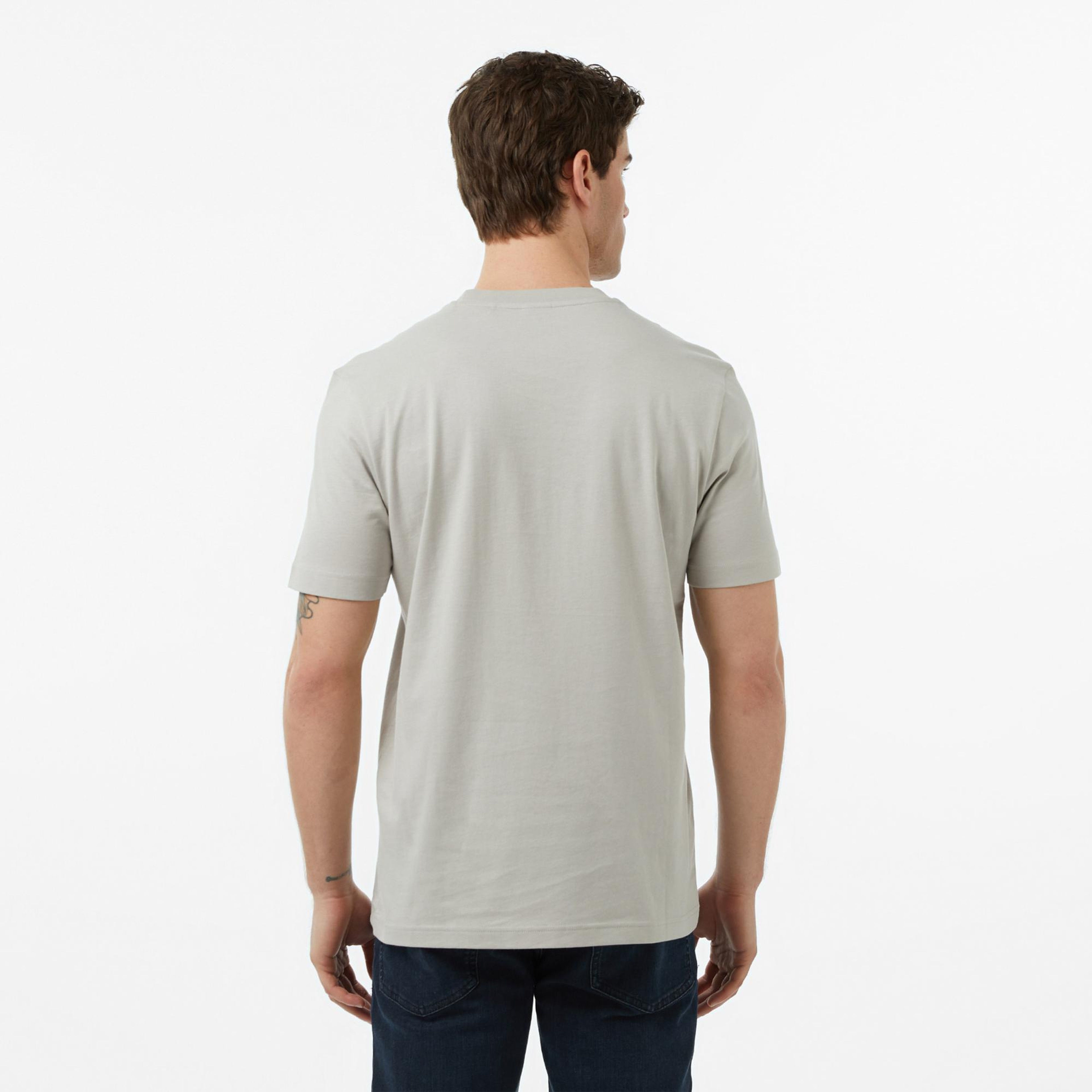 Boss Imprint Erkek Gri T-Shirt