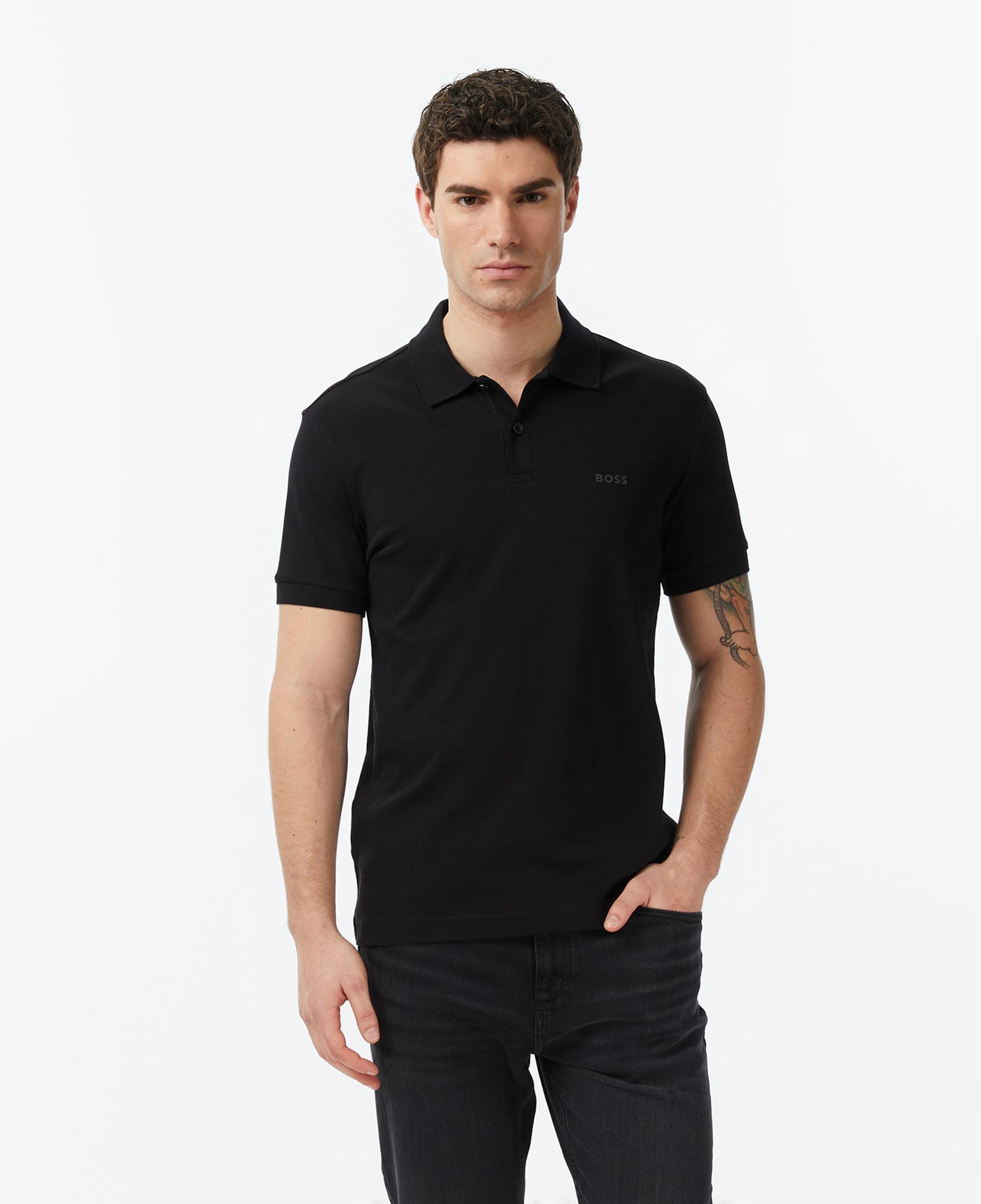 Boss Pio 2 Erkek Siyah Polo