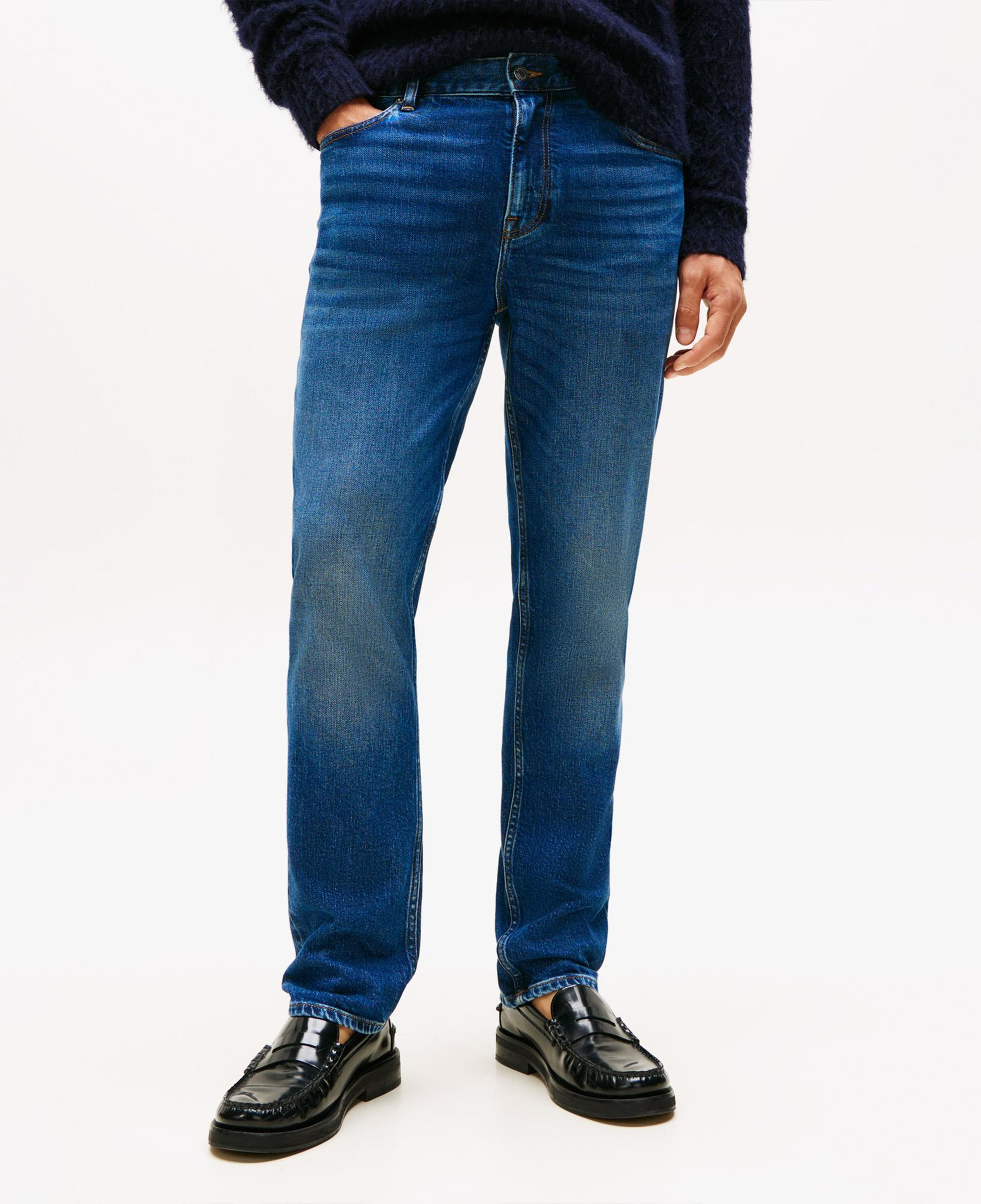 Tommy Hilfiger Denton James Erkek Straight Mavi Jean Pantolon