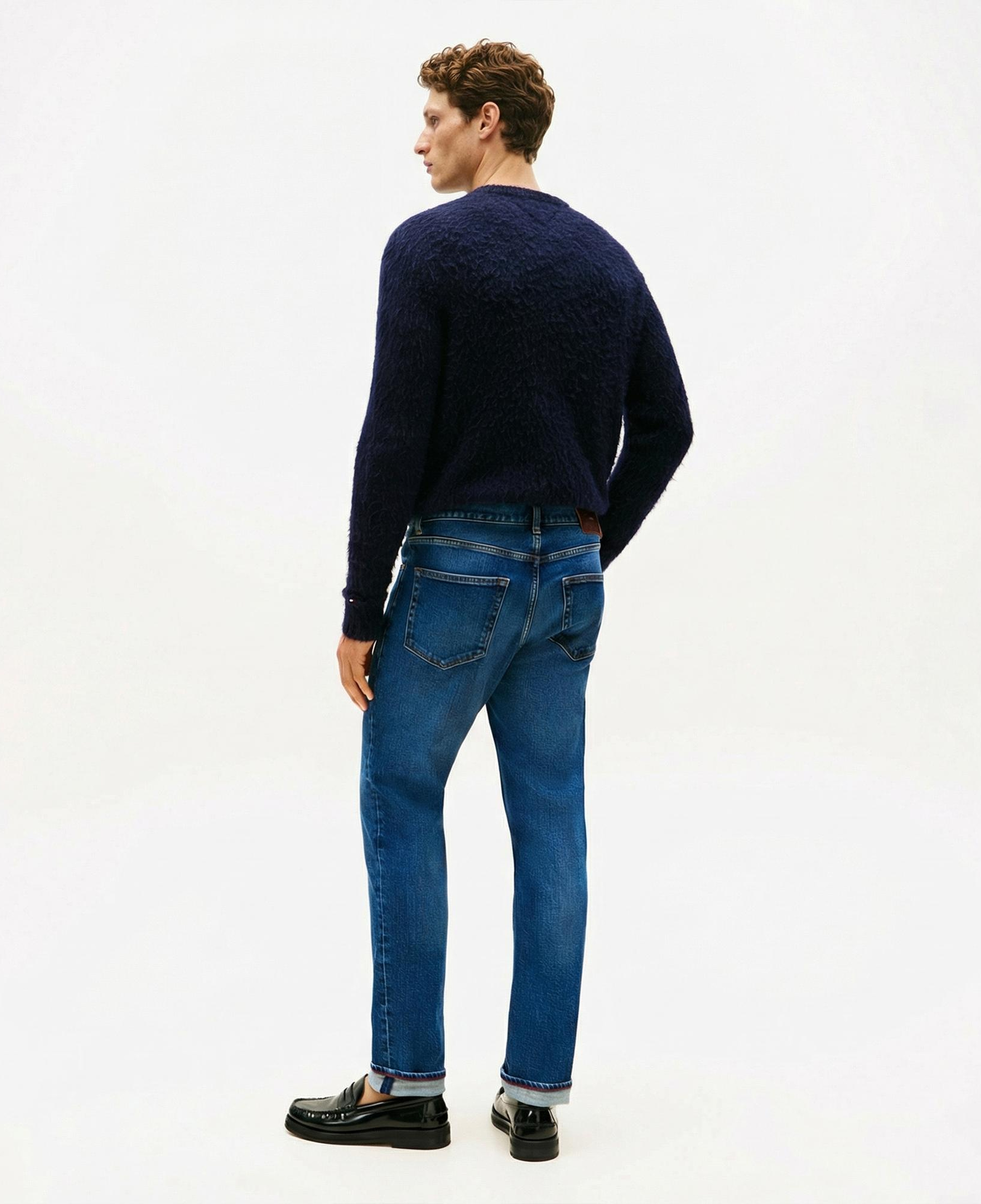 Tommy Hilfiger Denton James Erkek Straight Mavi Jean Pantolon