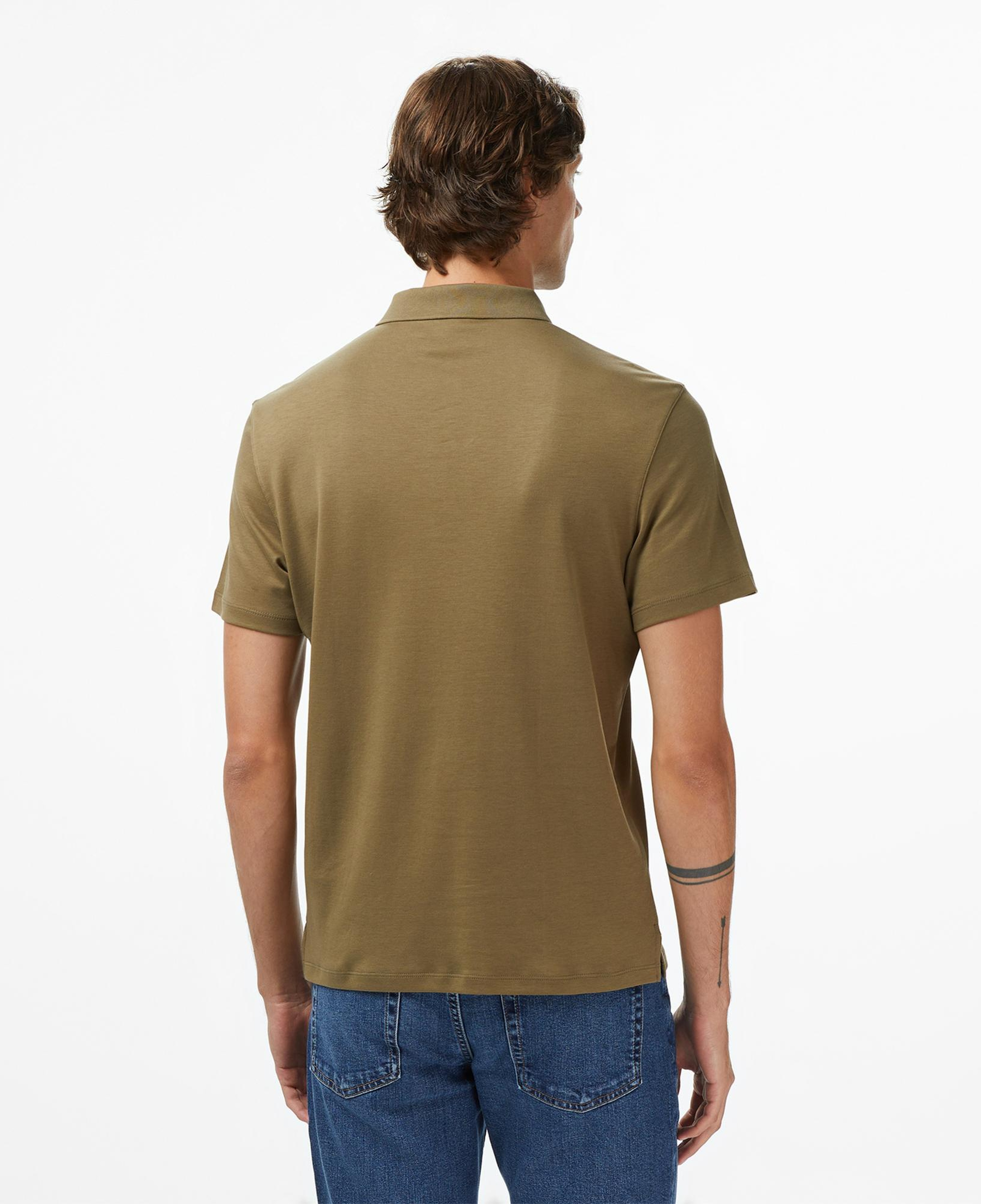 Calvin Klein Supima Chest Erkek Haki Polo