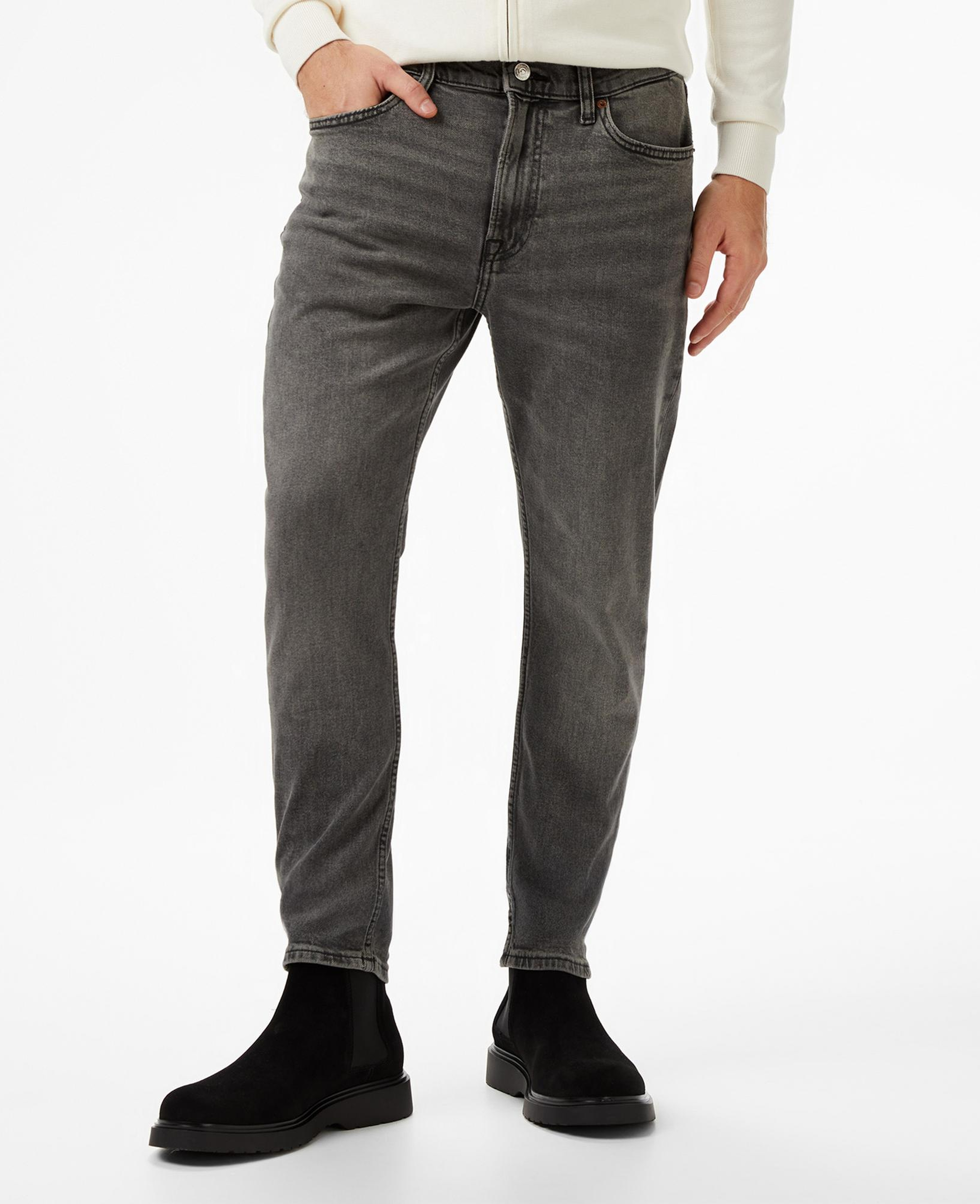 Calvin Klein Slim Taper Hearst Erkek Gri Jean