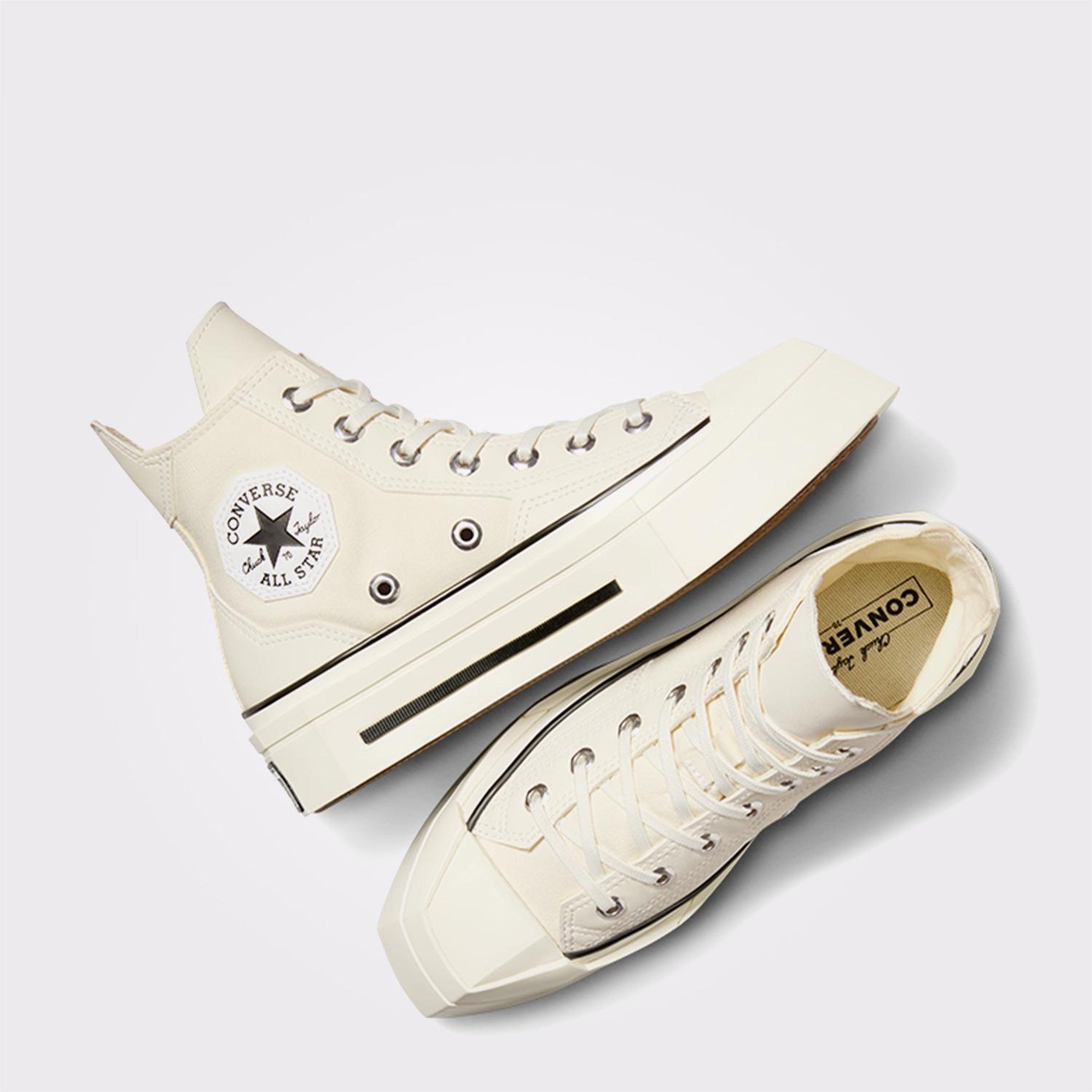 Converse Chuck 70 De Luxe Squared Unisex Krem Platform Sneaker
