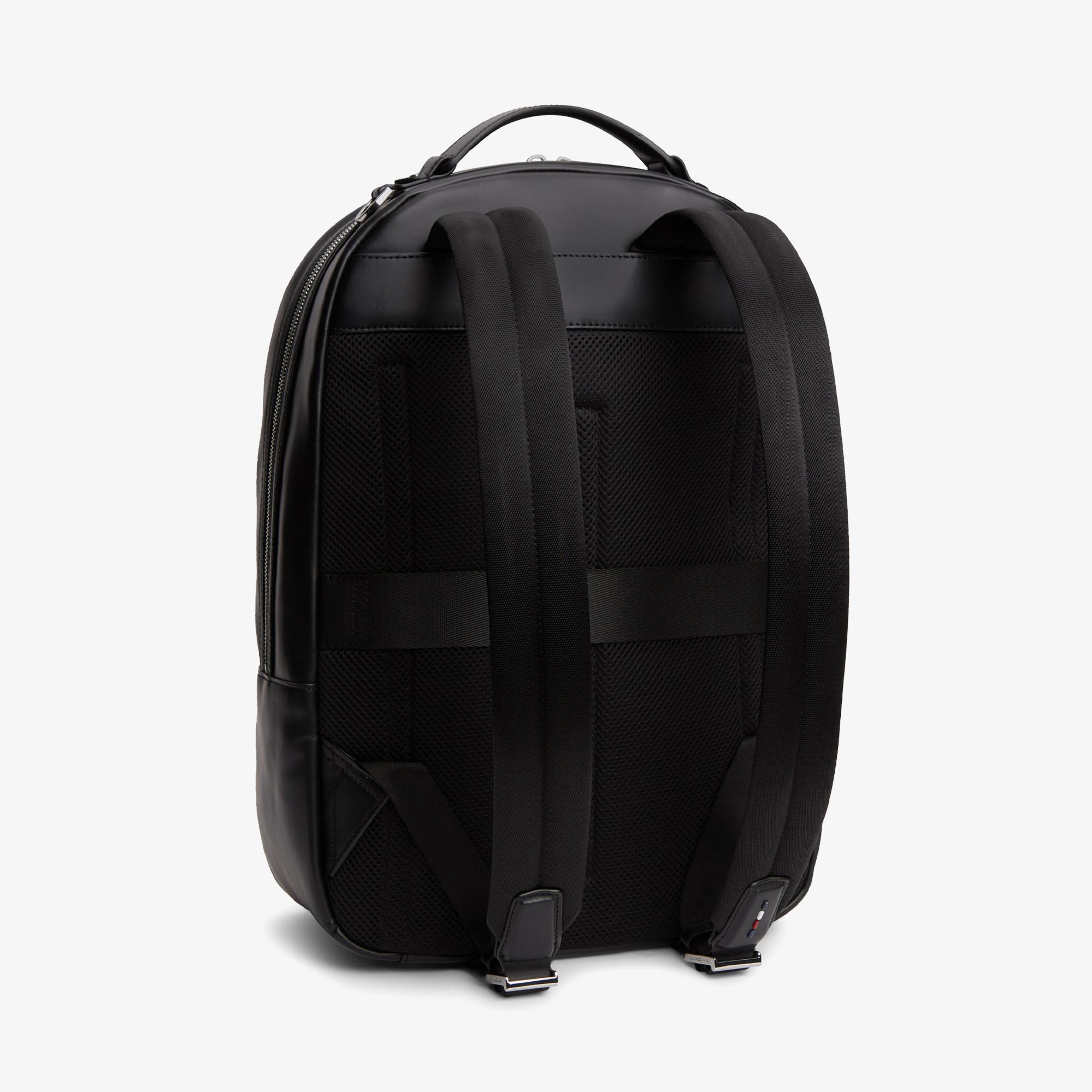 Tommy Hilfiger Business Leather Erkek Siyah Sırt Çantası