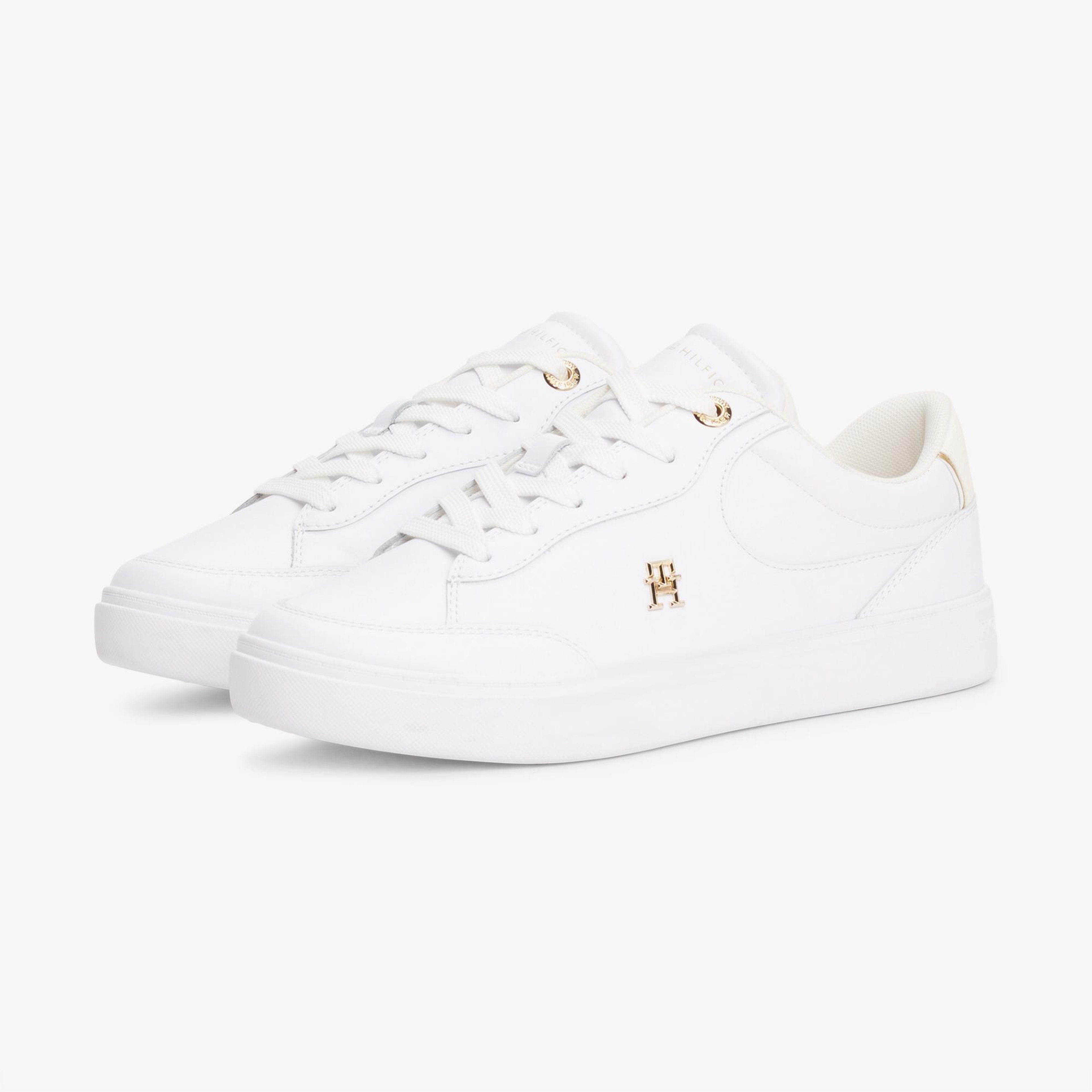 Tommy Hilfiger Essential Chic Court Kadın Beyaz Sneaker