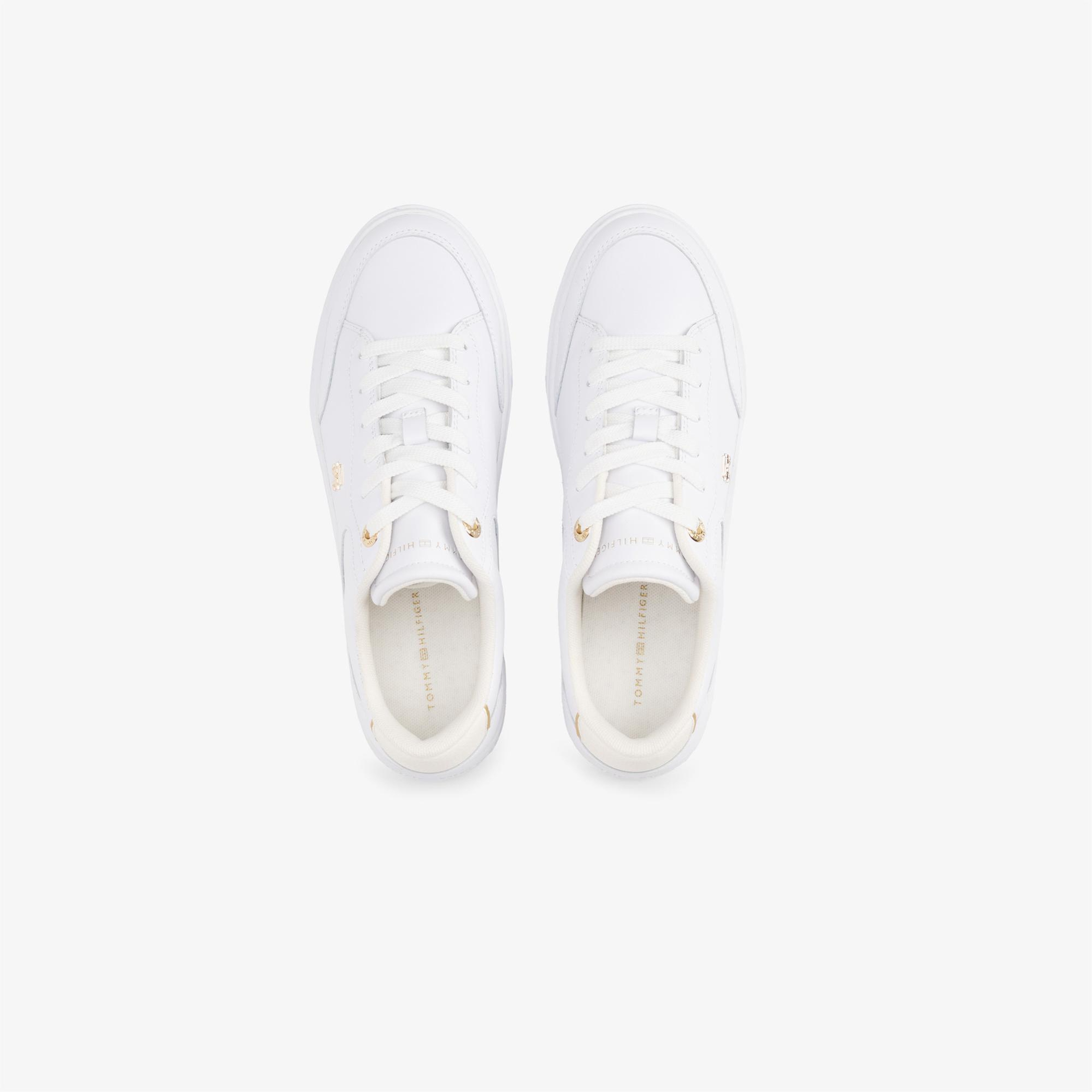 Tommy Hilfiger Essential Chic Court Kadın Beyaz Sneaker