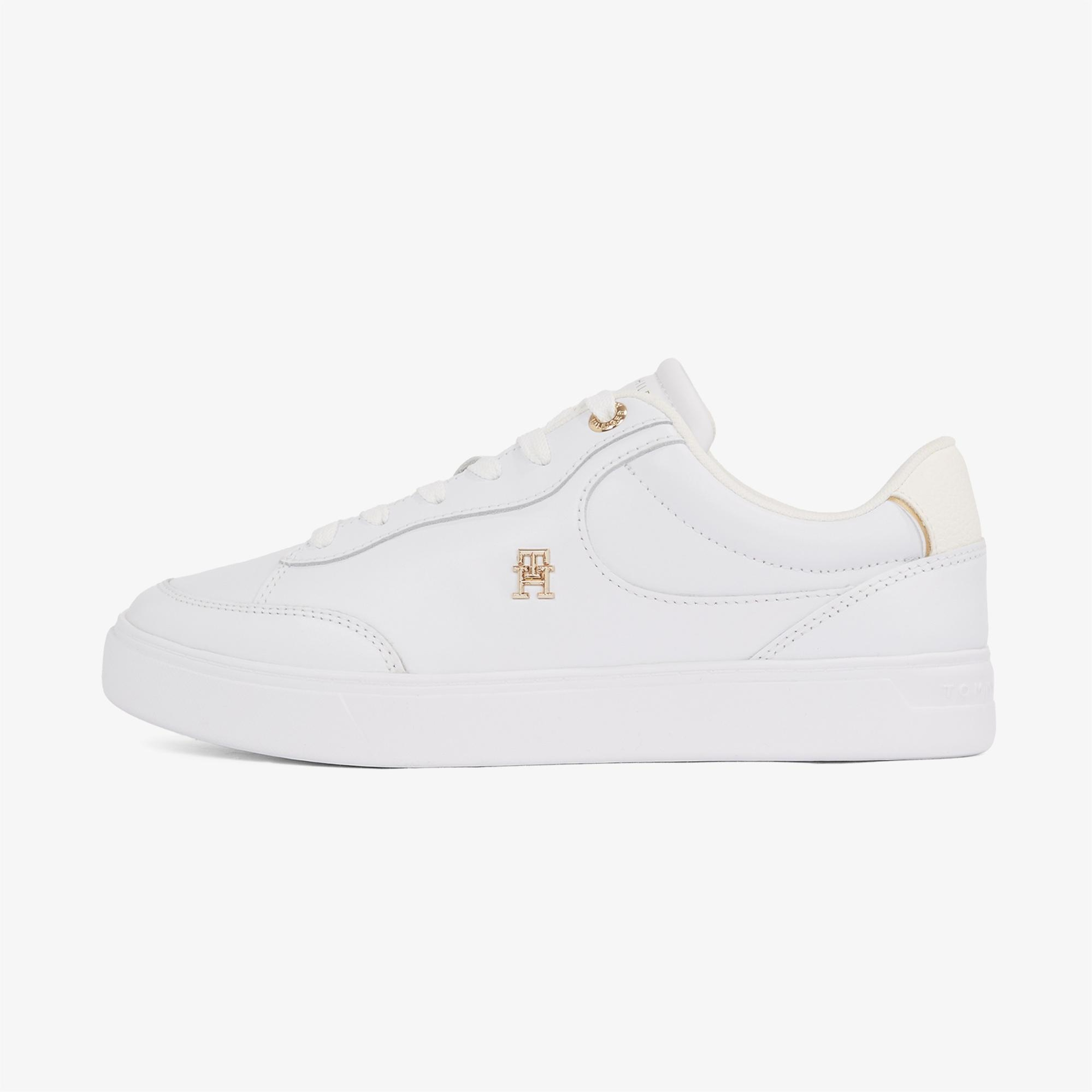 Tommy Hilfiger Essential Chic Court Kadın Beyaz Sneaker