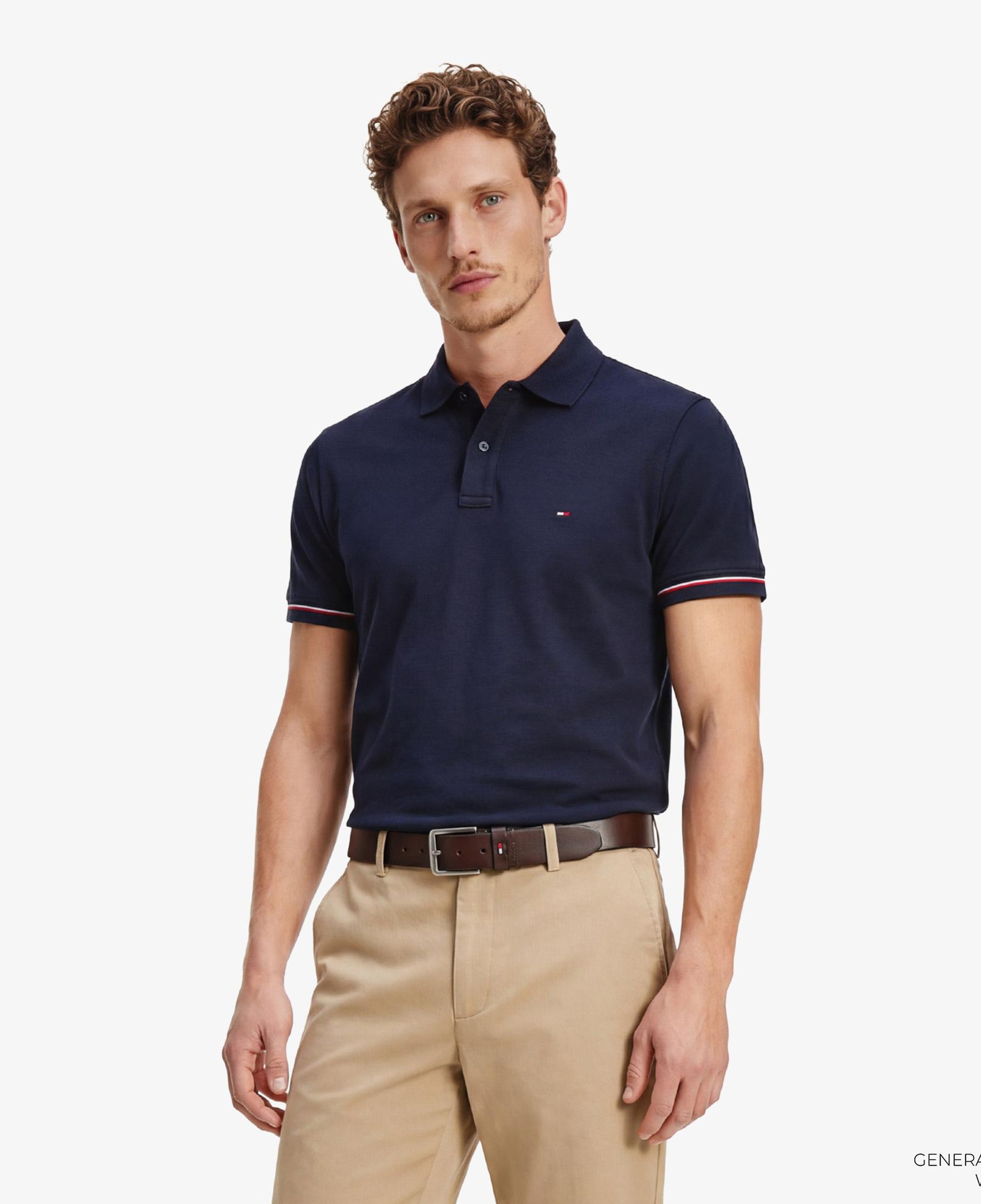 Tommy Hilfiger Elevated Essentials Erkek Lacivert Polo Yaka T-Shirt
