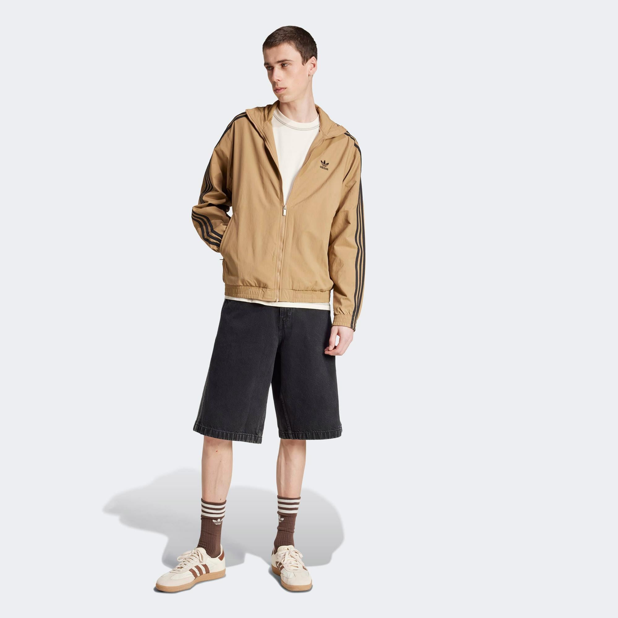 adidas Trefoil Essentials Erkek Krem Rengi T-Shirt