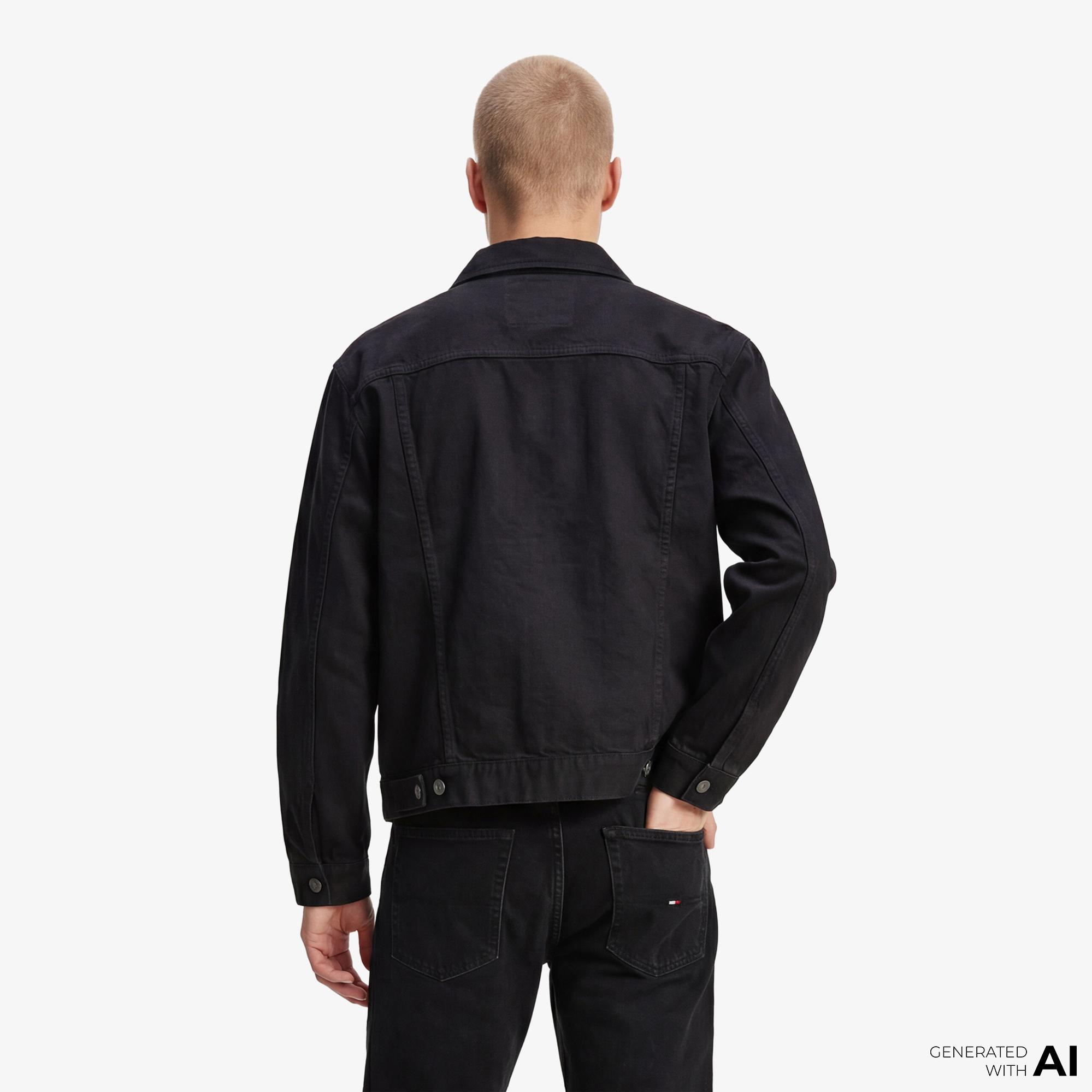 Tommy Hilfiger Denim Mainline Erkek Siyah Ceket