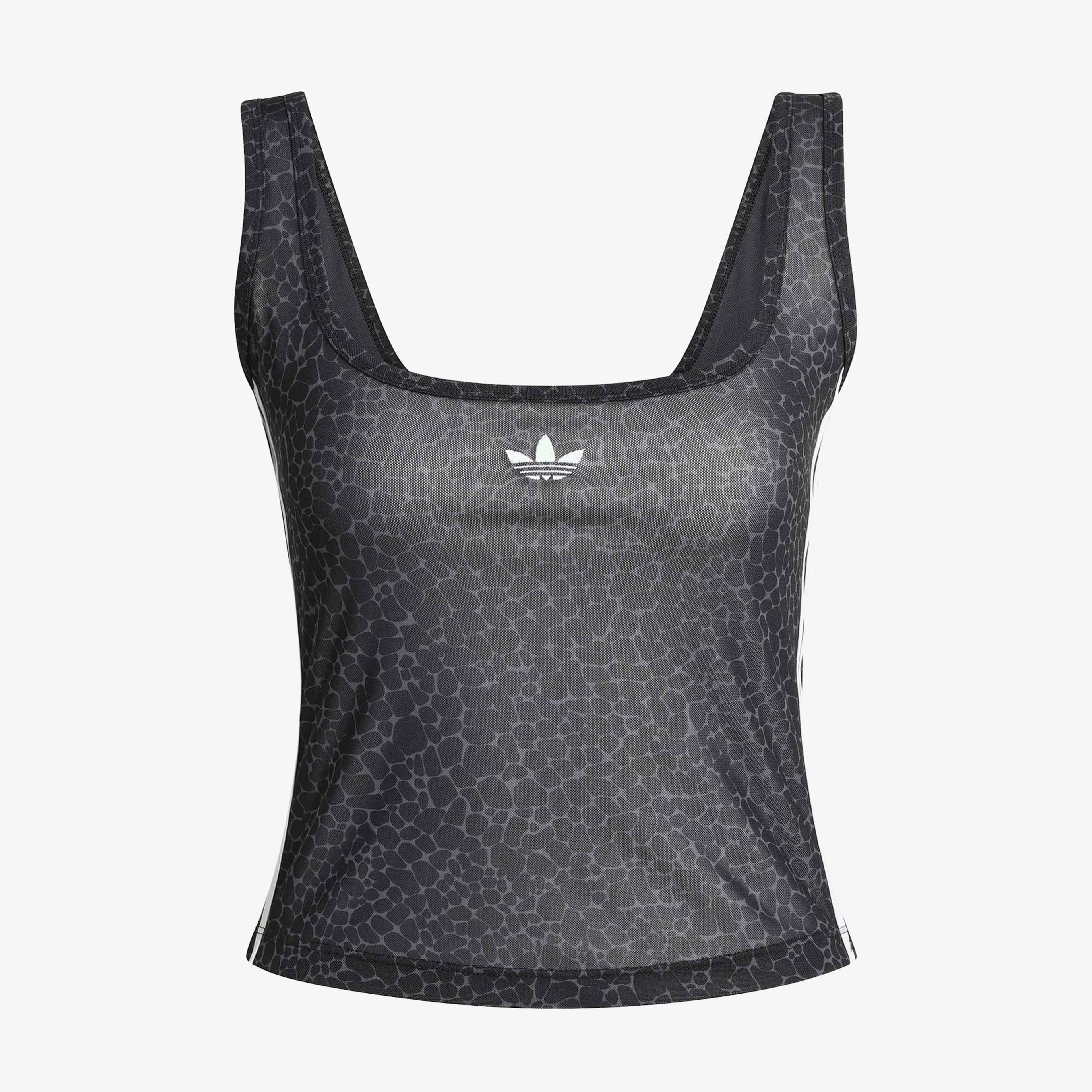 adidas Kadın Antrasit Kolsuz T-Shirt