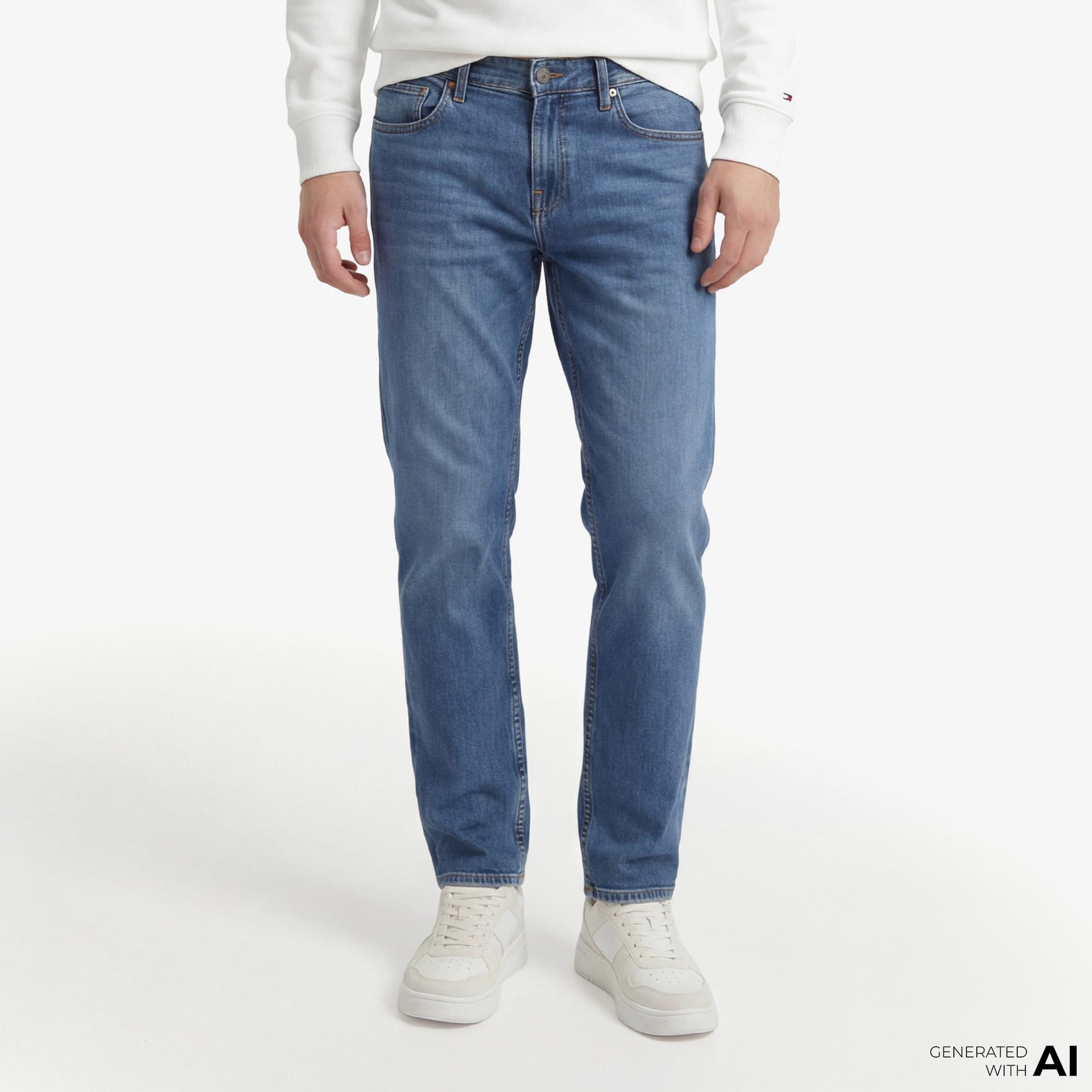 Tommy Hilfiger Denim Mainline Erkek Mavi Jean