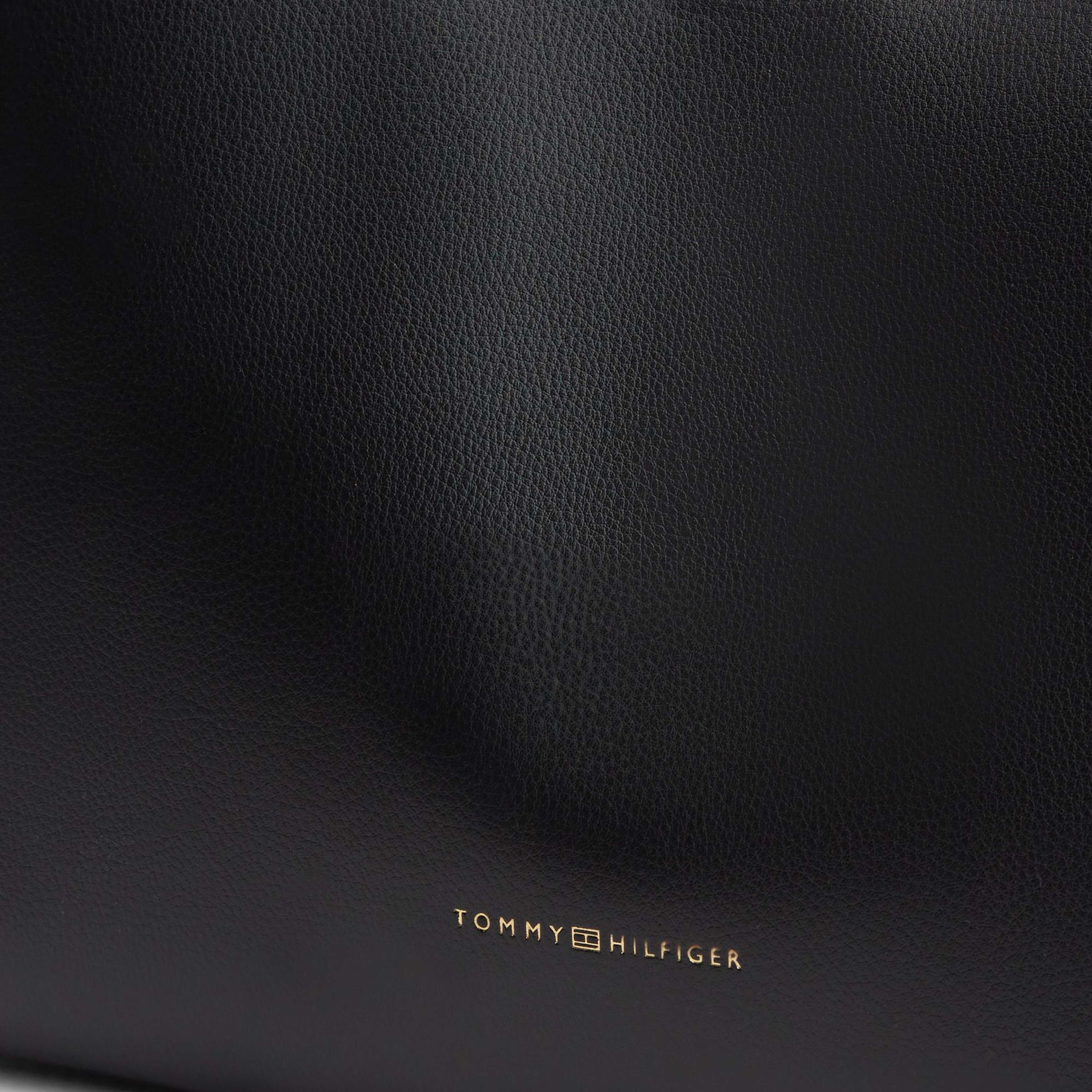 Tommy Hilfiger Logo Kadın Siyah El Çantası