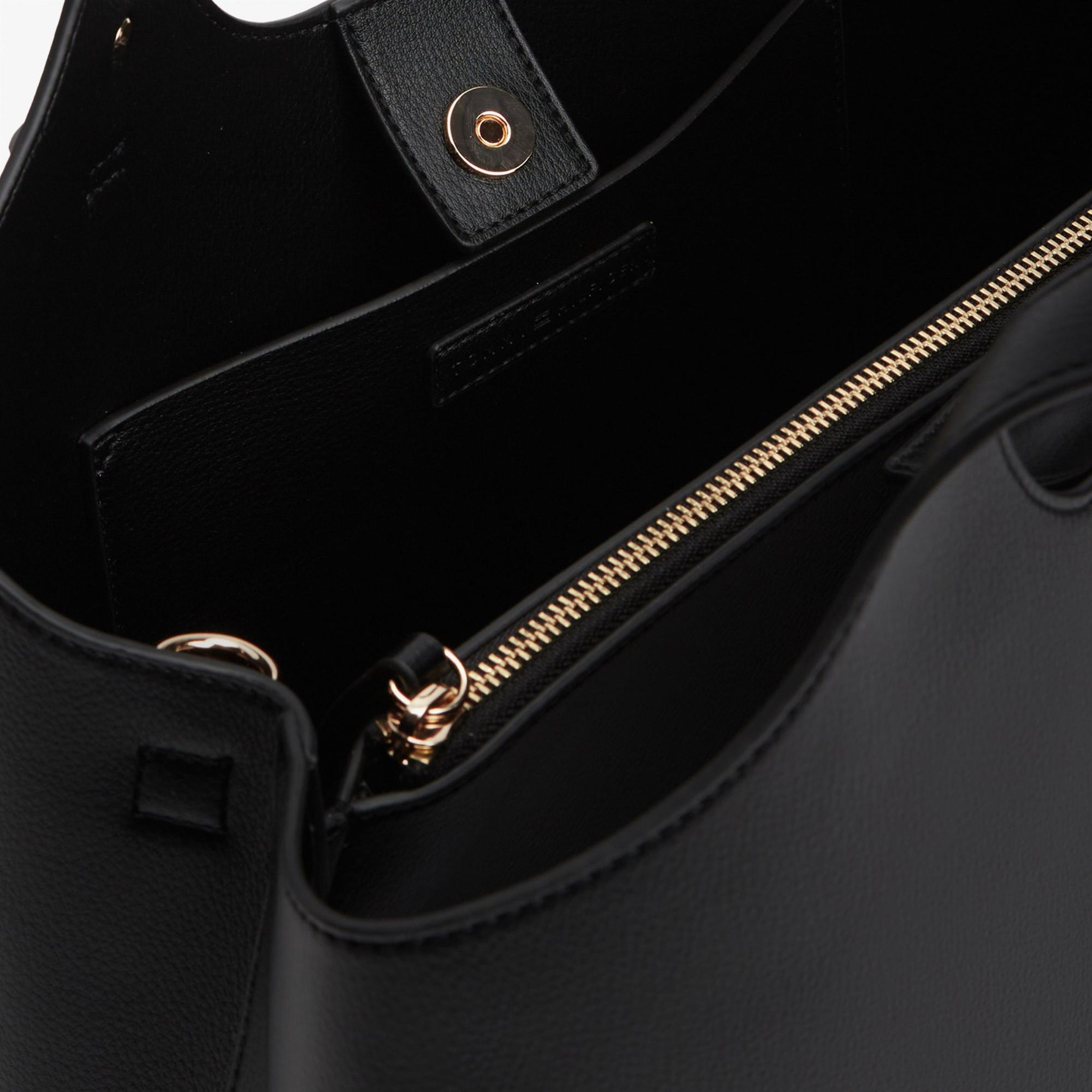 Tommy Hilfiger Logo Kadın Siyah El Çantası