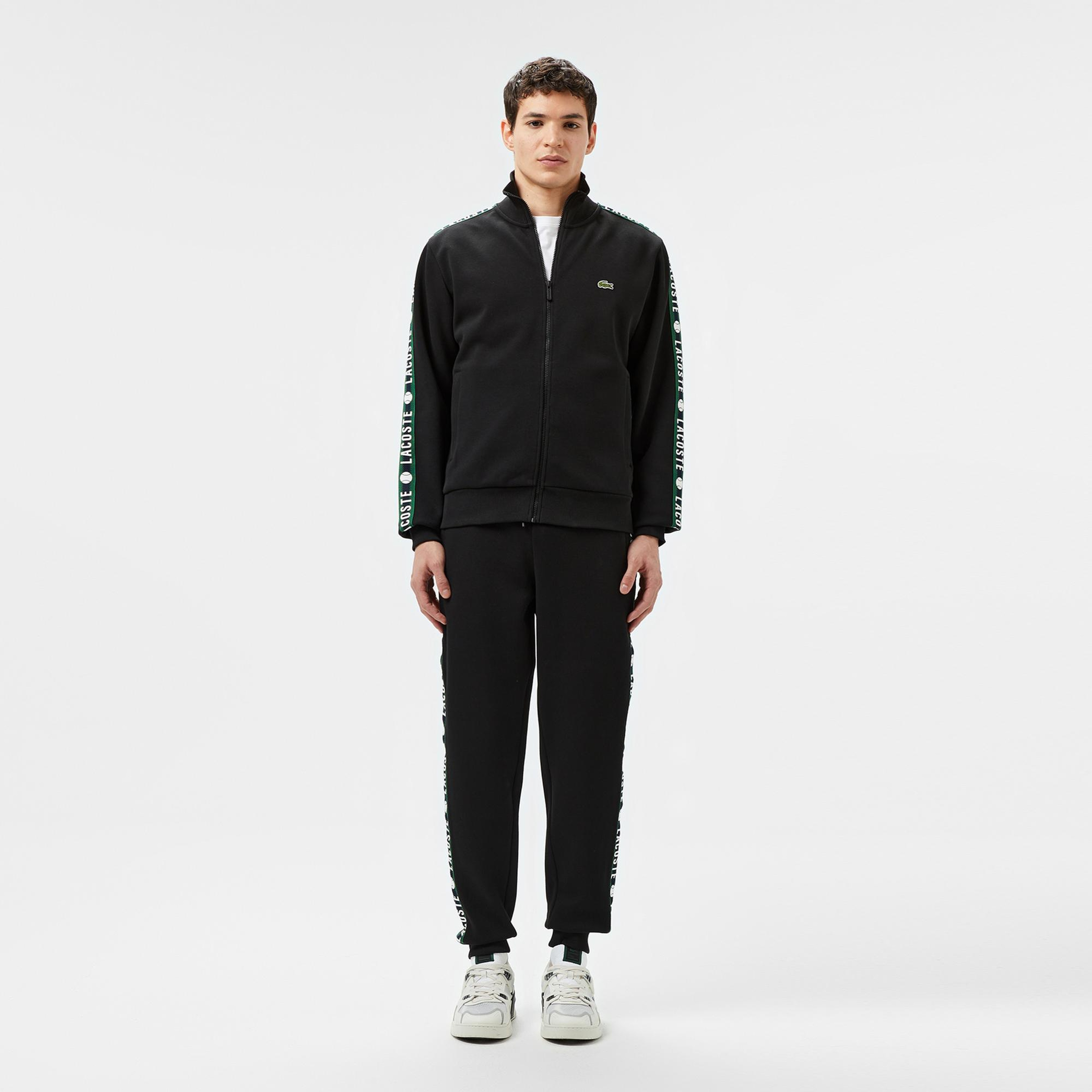 Lacoste Erkek Regular Fit Baskılı Siyah Eşofman Altı