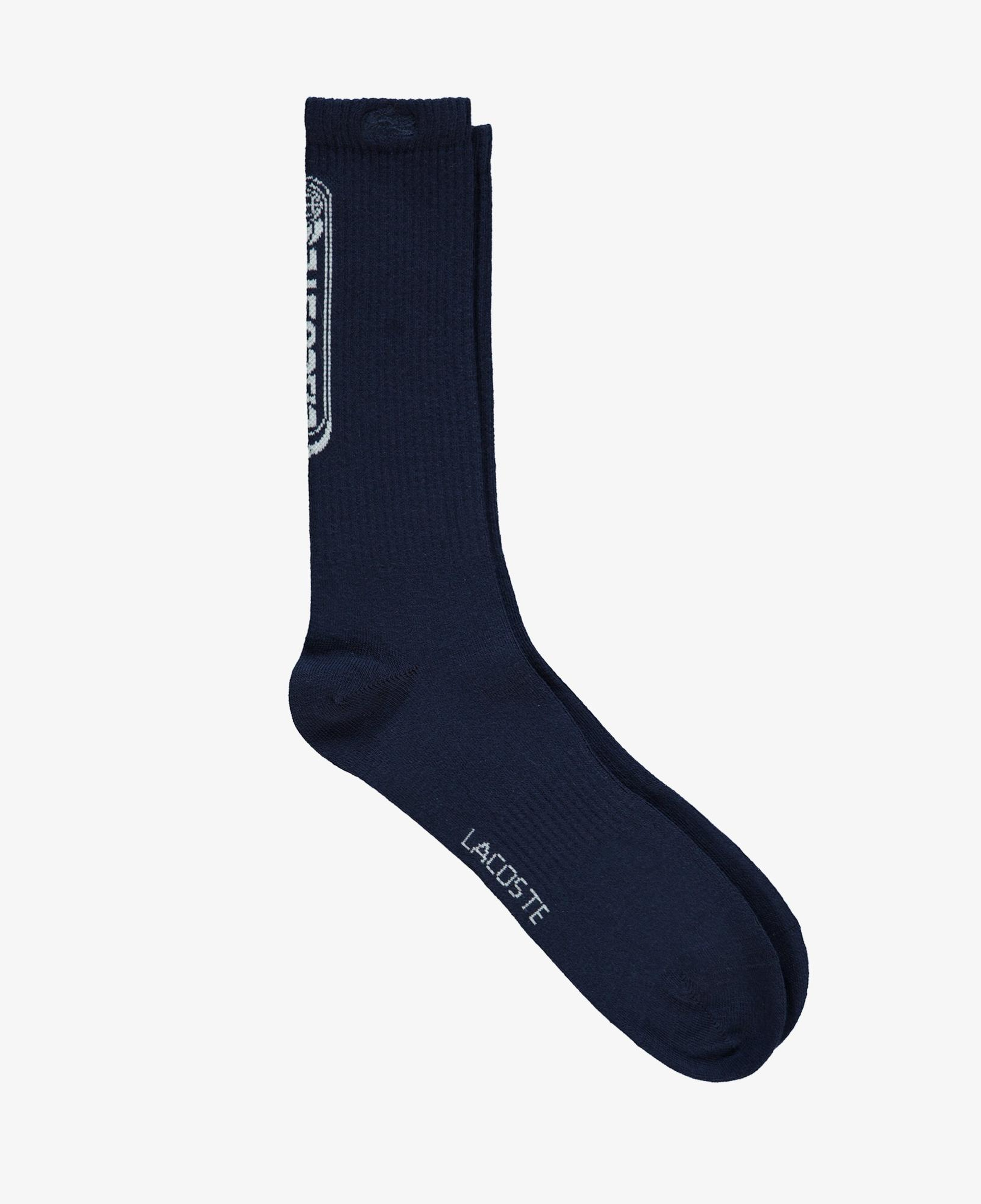 Lacoste Erkek Baskılı Lacivert Çorap