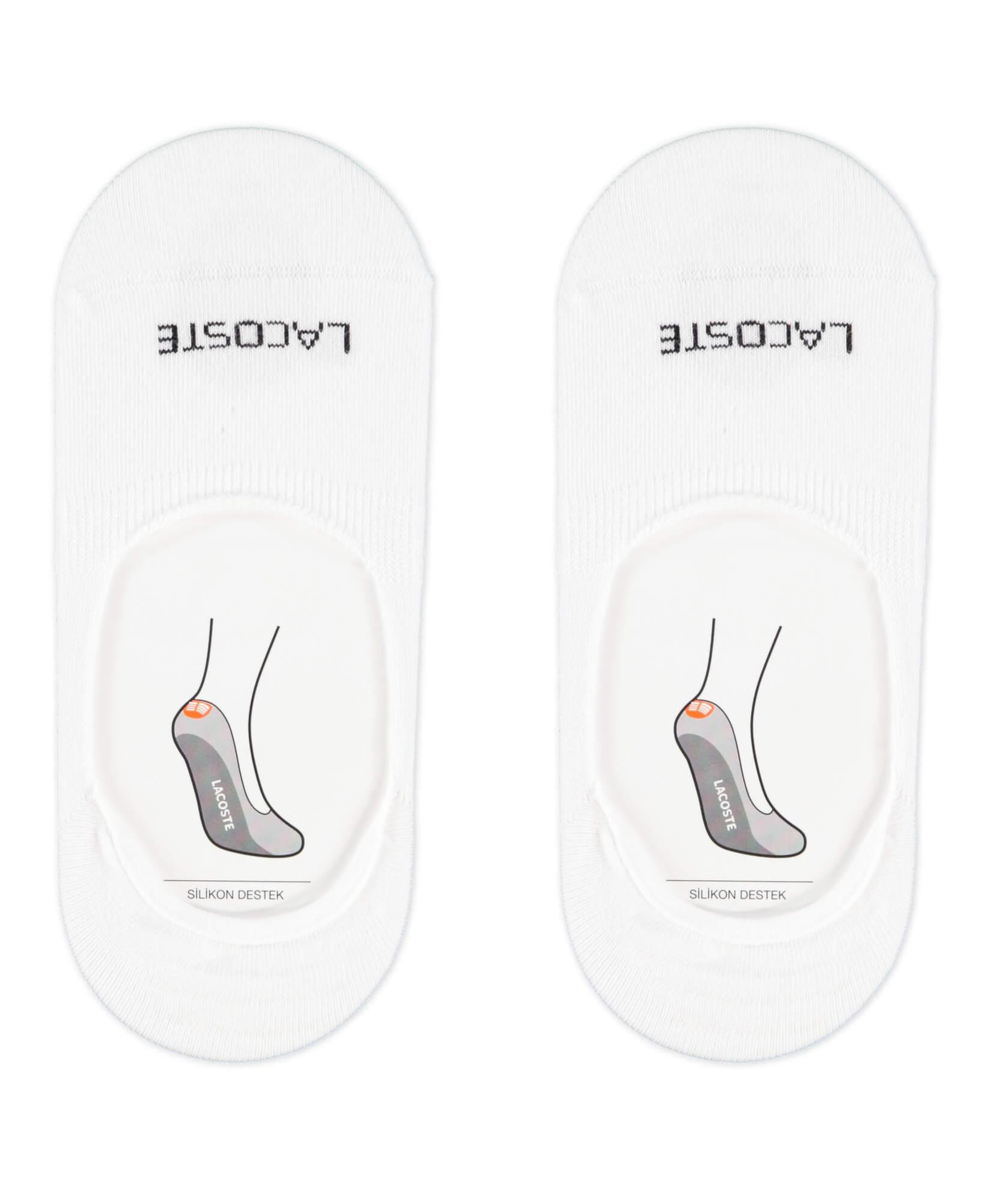 Unisex 2'li Beyaz Çorap