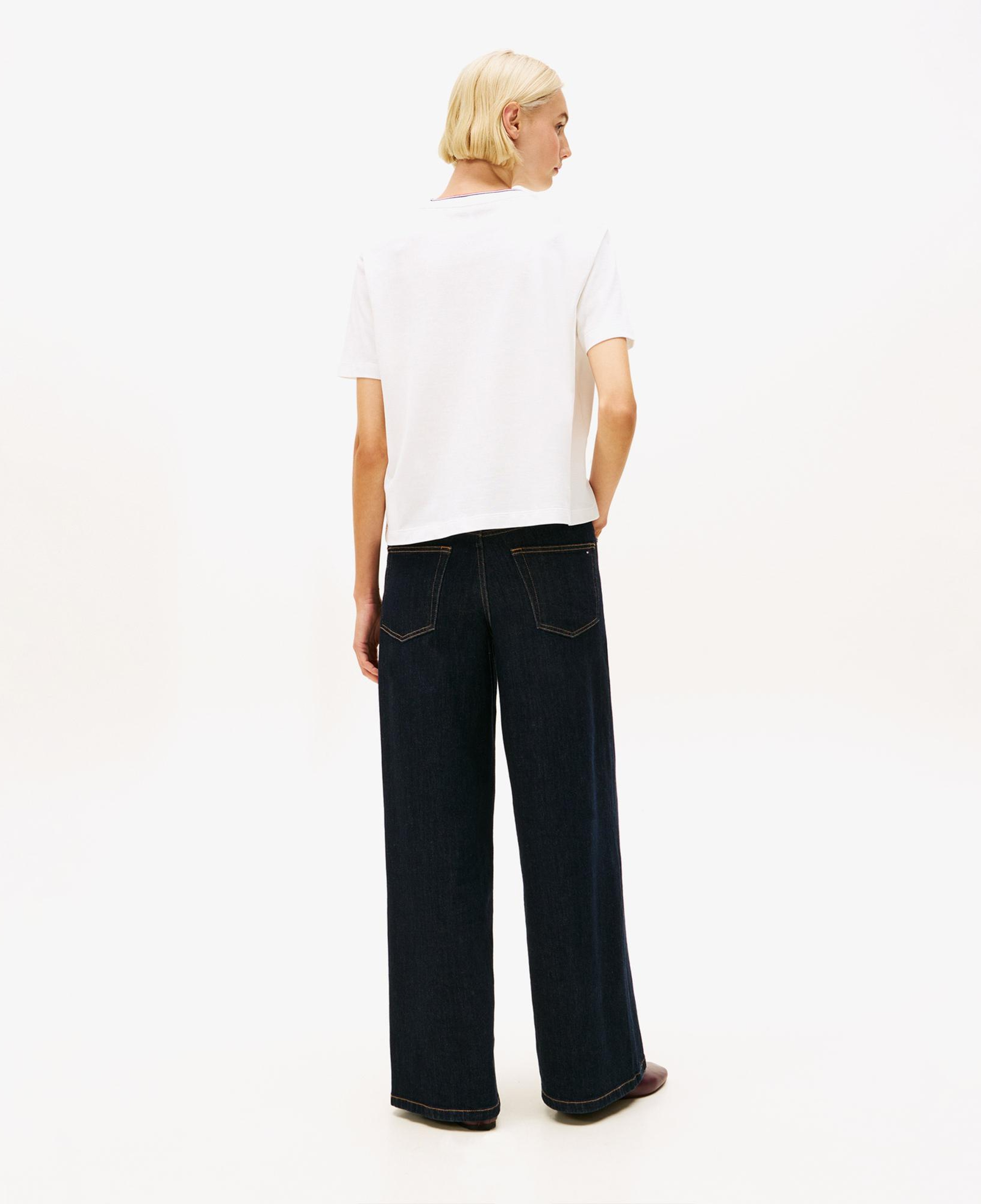 Tommy Hilfiger Pique Kadın Beyaz T-Shirt