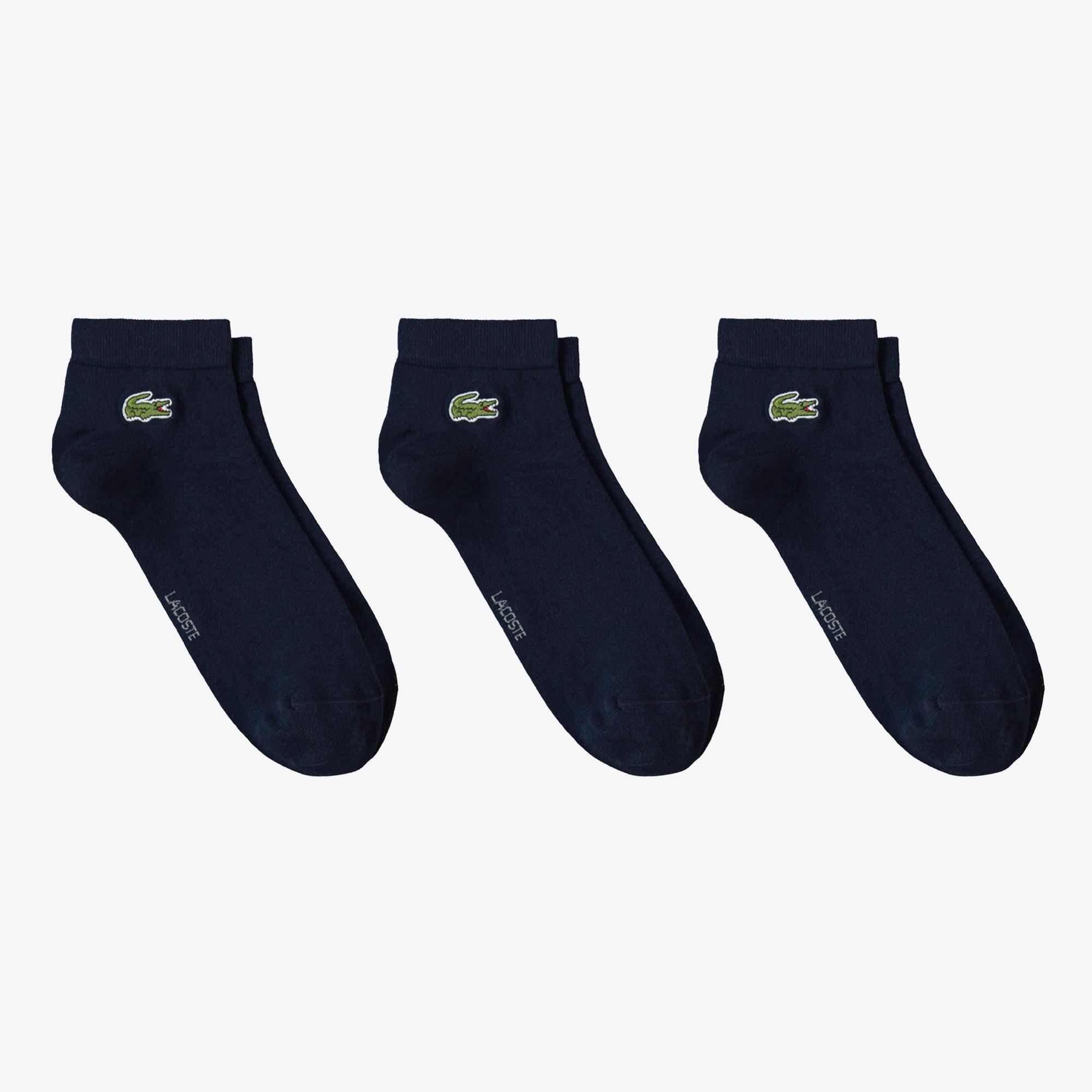 Lacoste Unisex 3'lü Lacivert Çorap