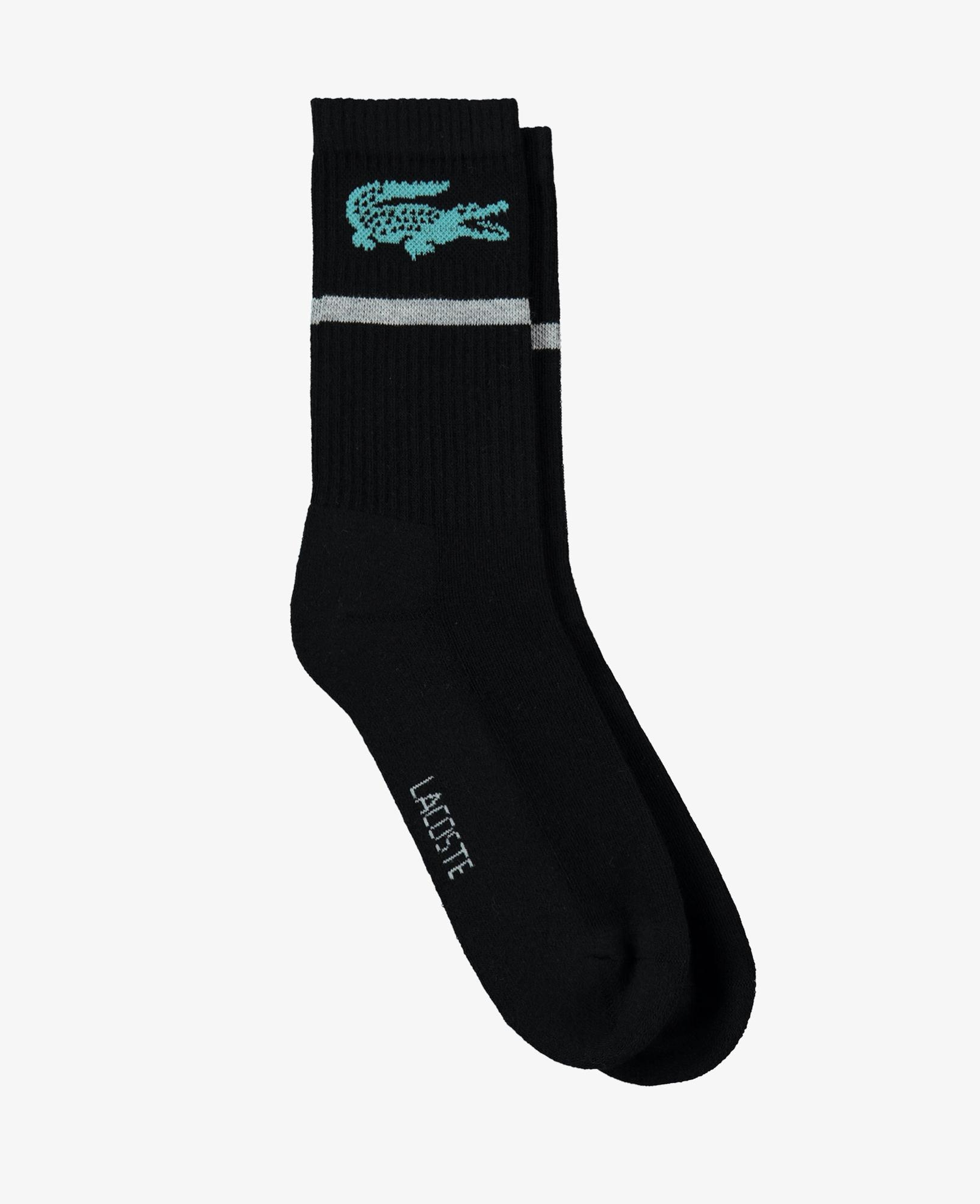 Lacoste Kadın Baskılı Siyah Çorap