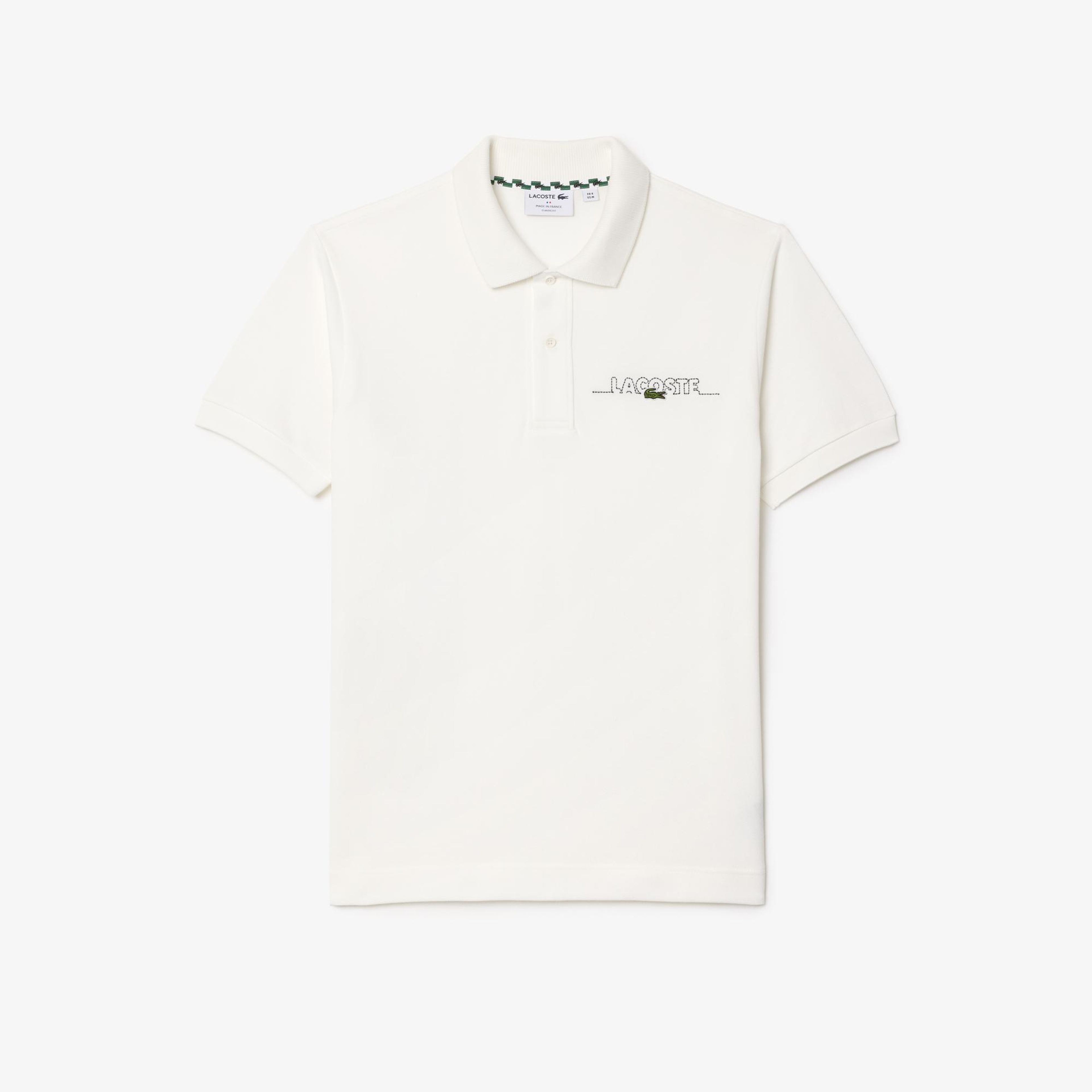 Lacoste Erkek Classic Fit Kısa Kollu Beyaz Polo