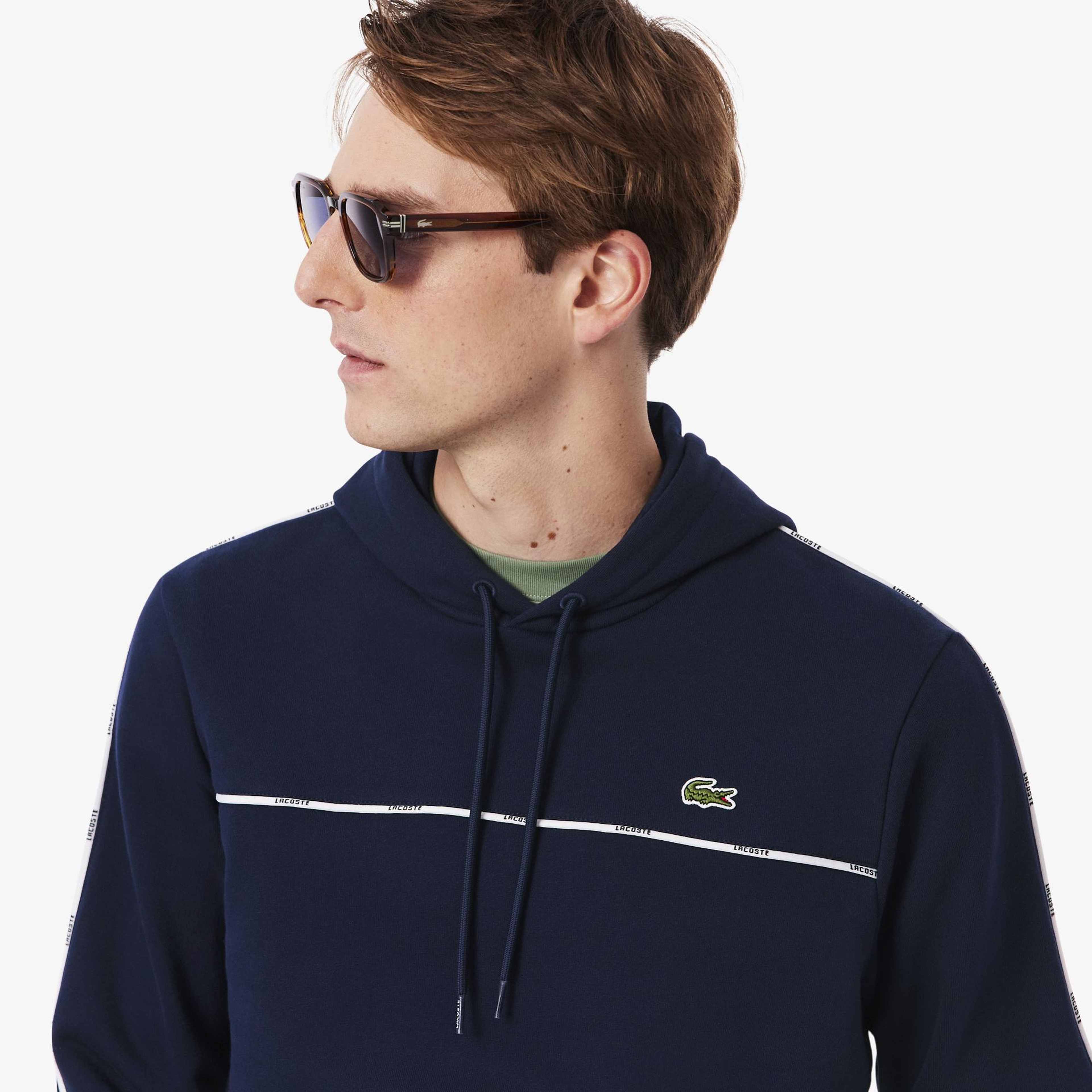 Lacoste Erkek Classic Fit Kapüşonlu Lacivert Sweatshirt