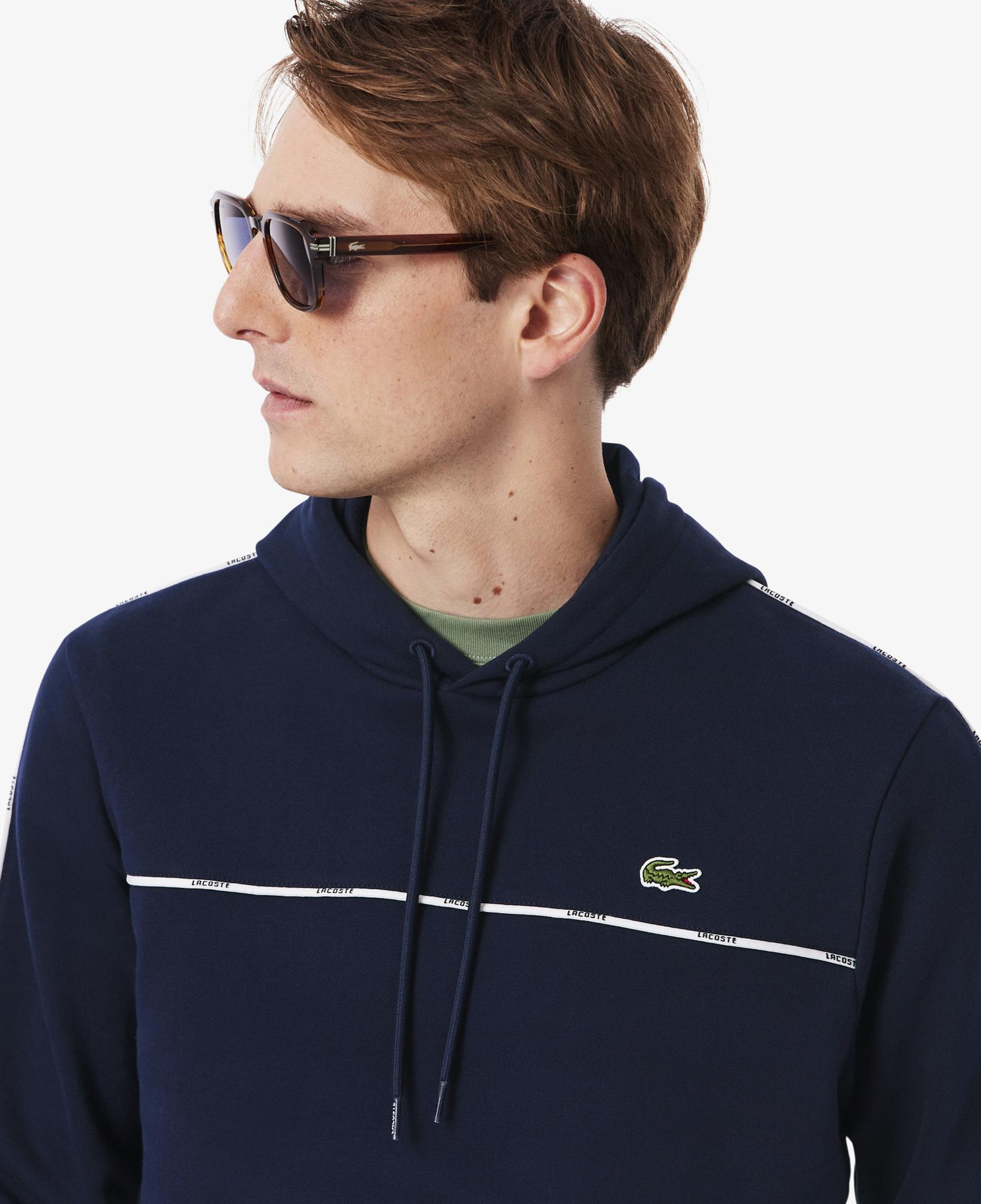 Lacoste Erkek Classic Fit Kapüşonlu Lacivert Sweatshirt