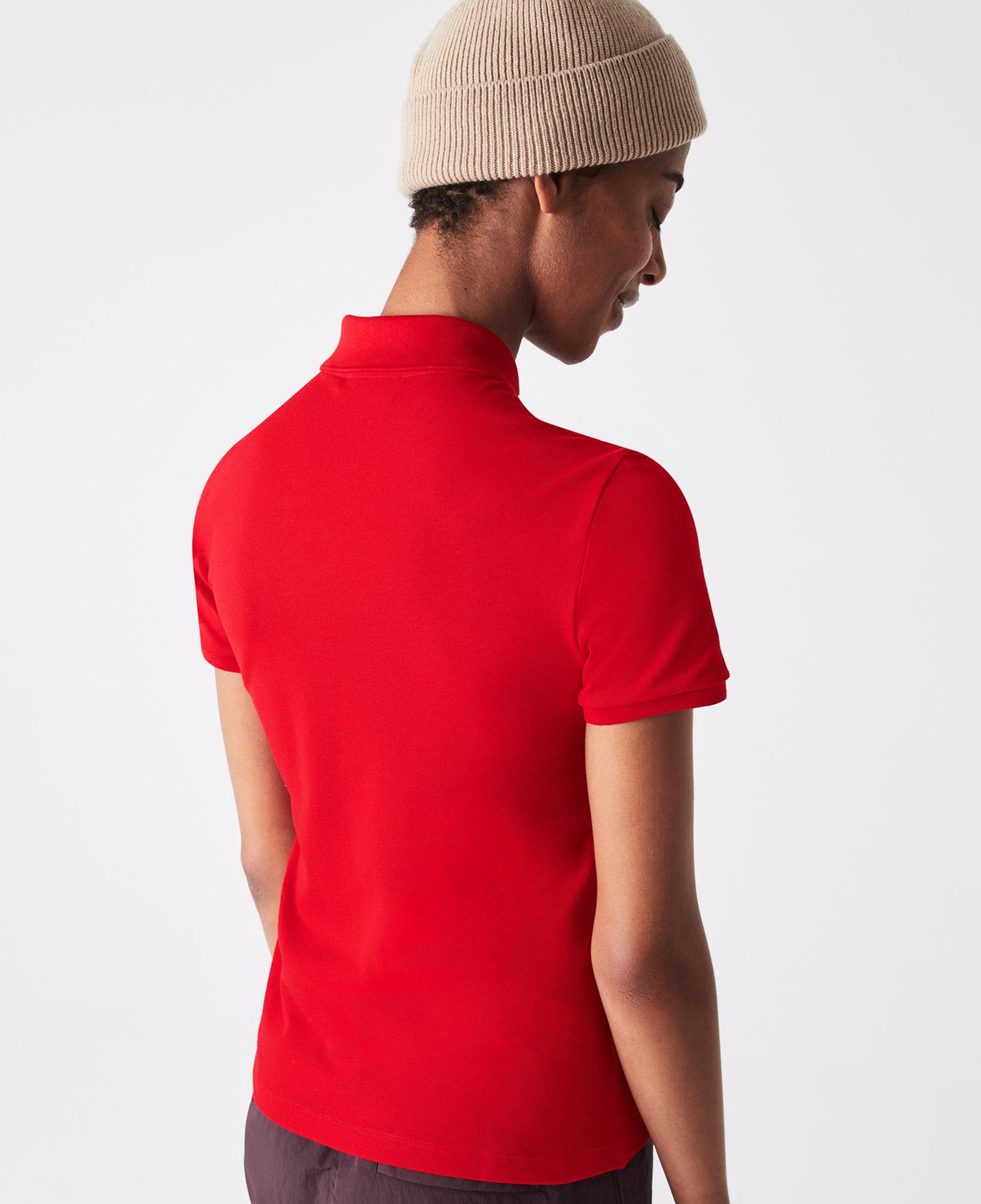 Lacoste L.12.D Kadın Slim Fit Kırmızı Polo