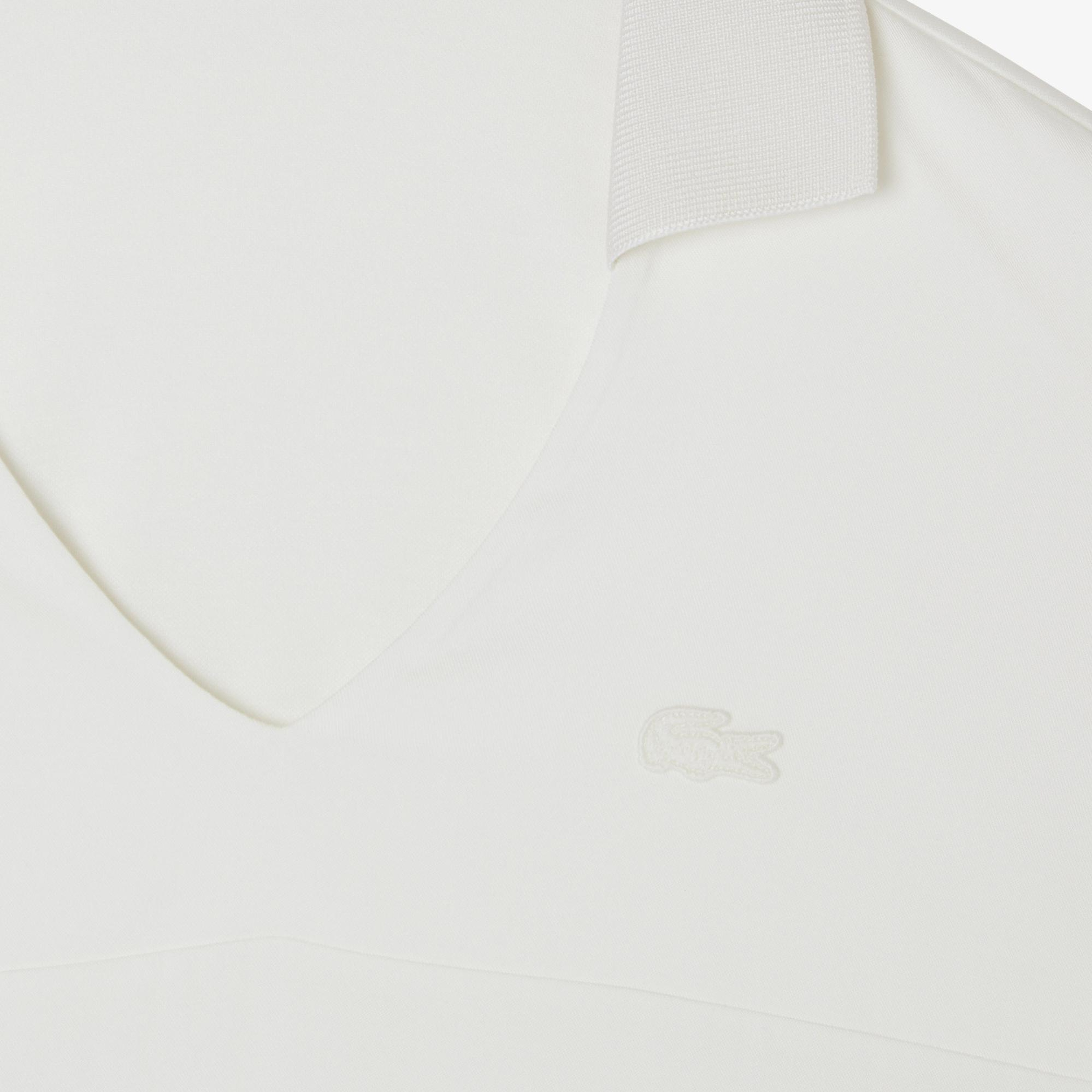 Lacoste Kadın V Yaka Beyaz T-Shirt