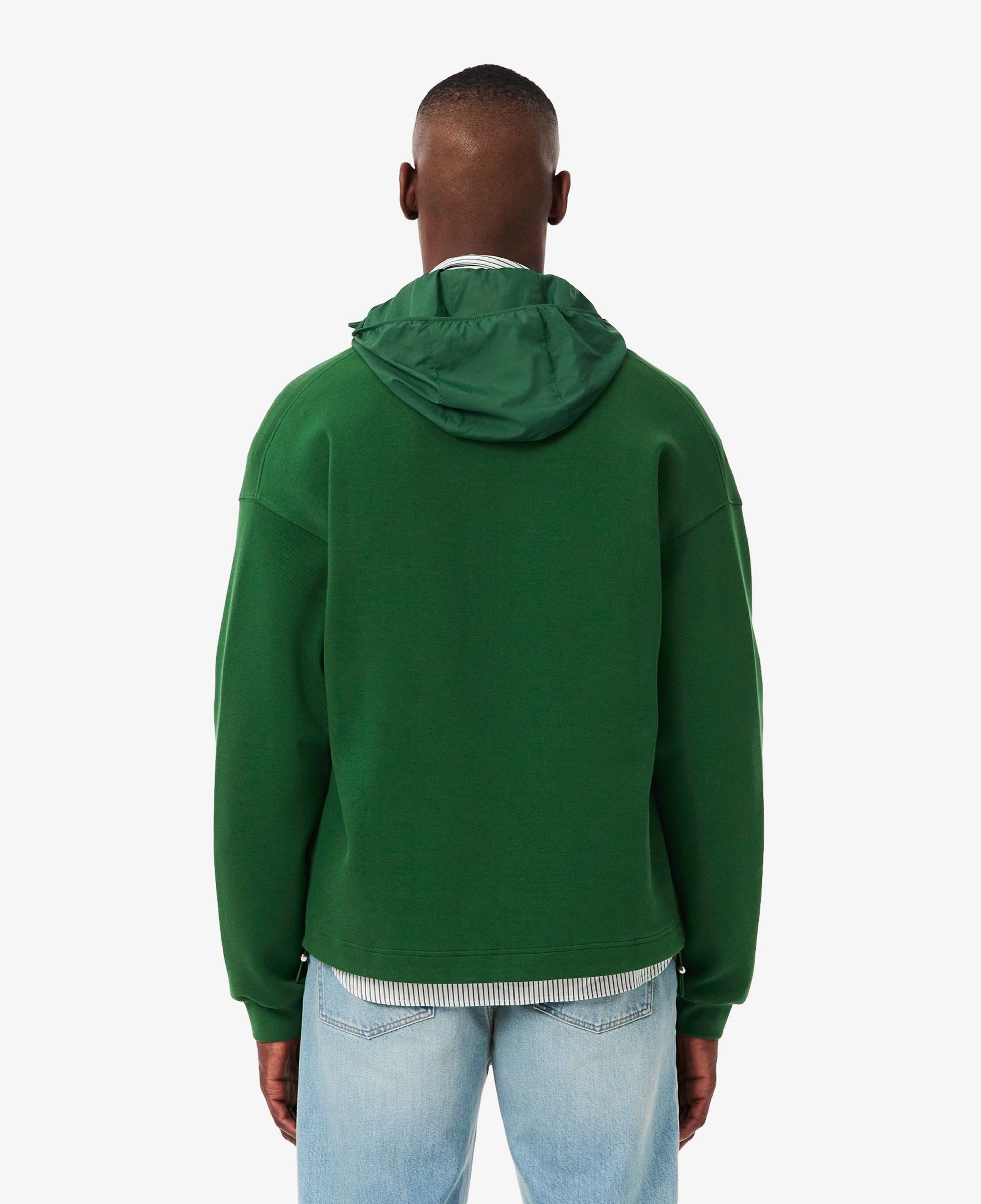 Lacoste Erkek Loose Fit Kapüşonlu Yeşil Sweatshirt