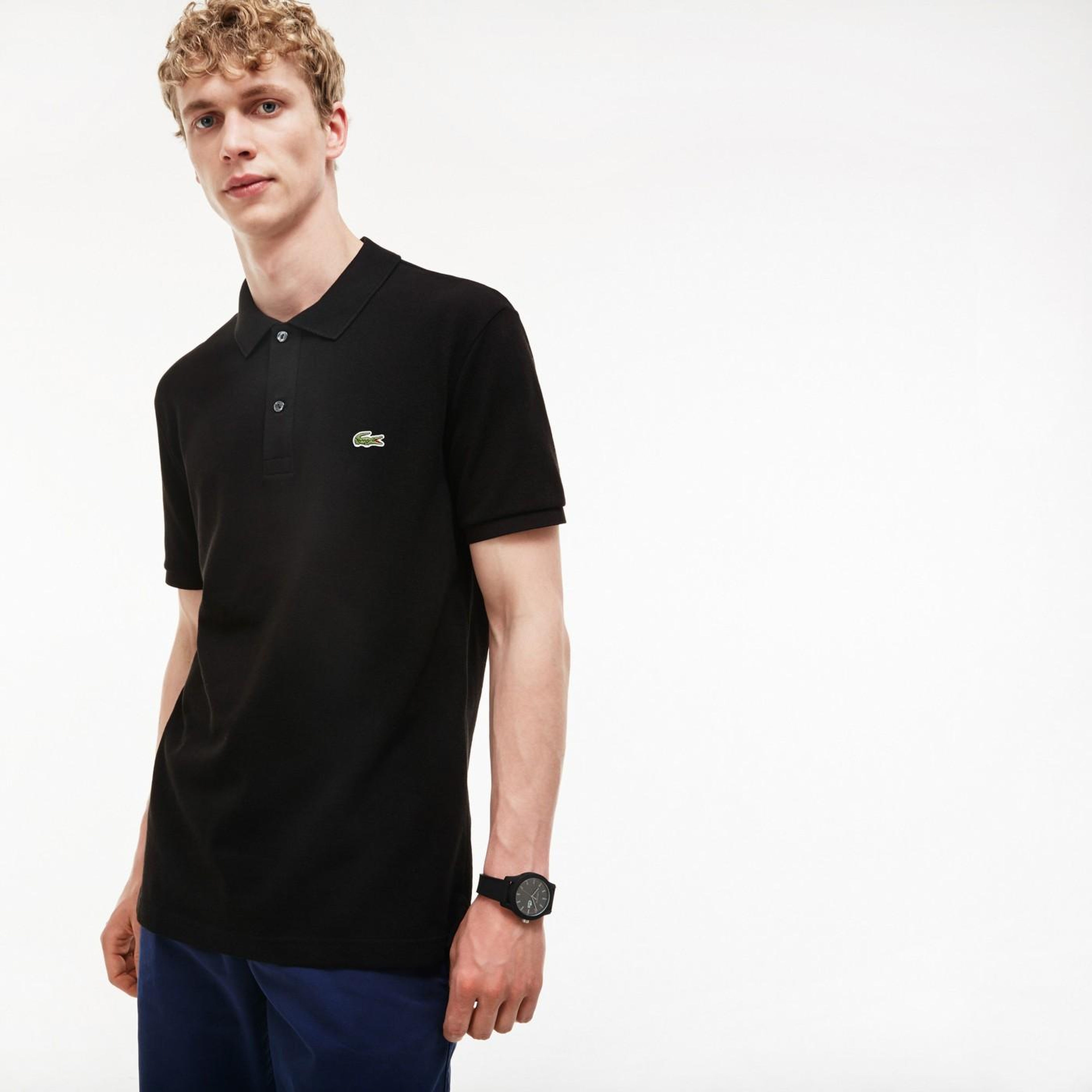 Lacoste L.12.12 Erkek Slim Fit Siyah Polo