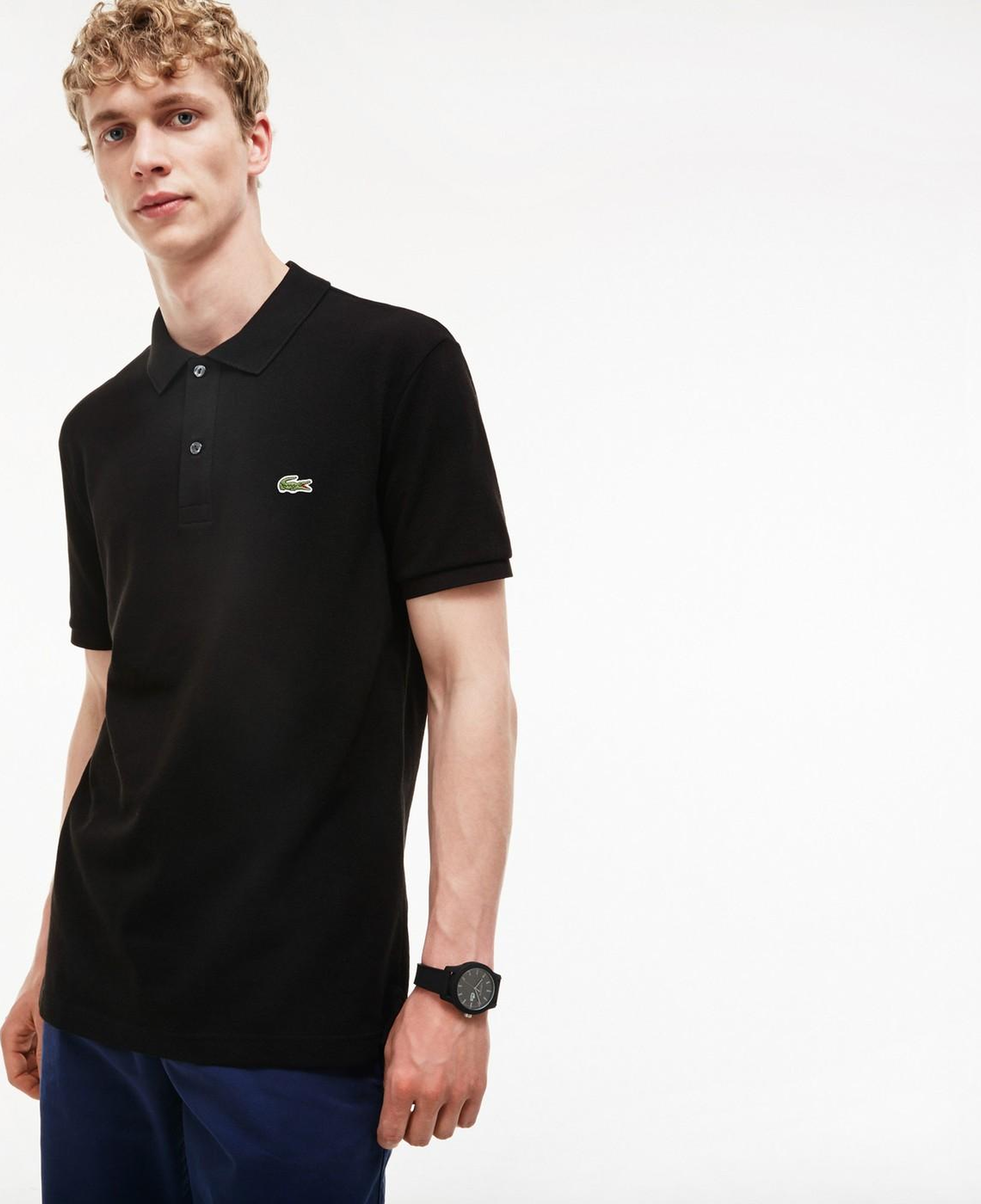 Lacoste L.12.12 Erkek Slim Fit Siyah Polo